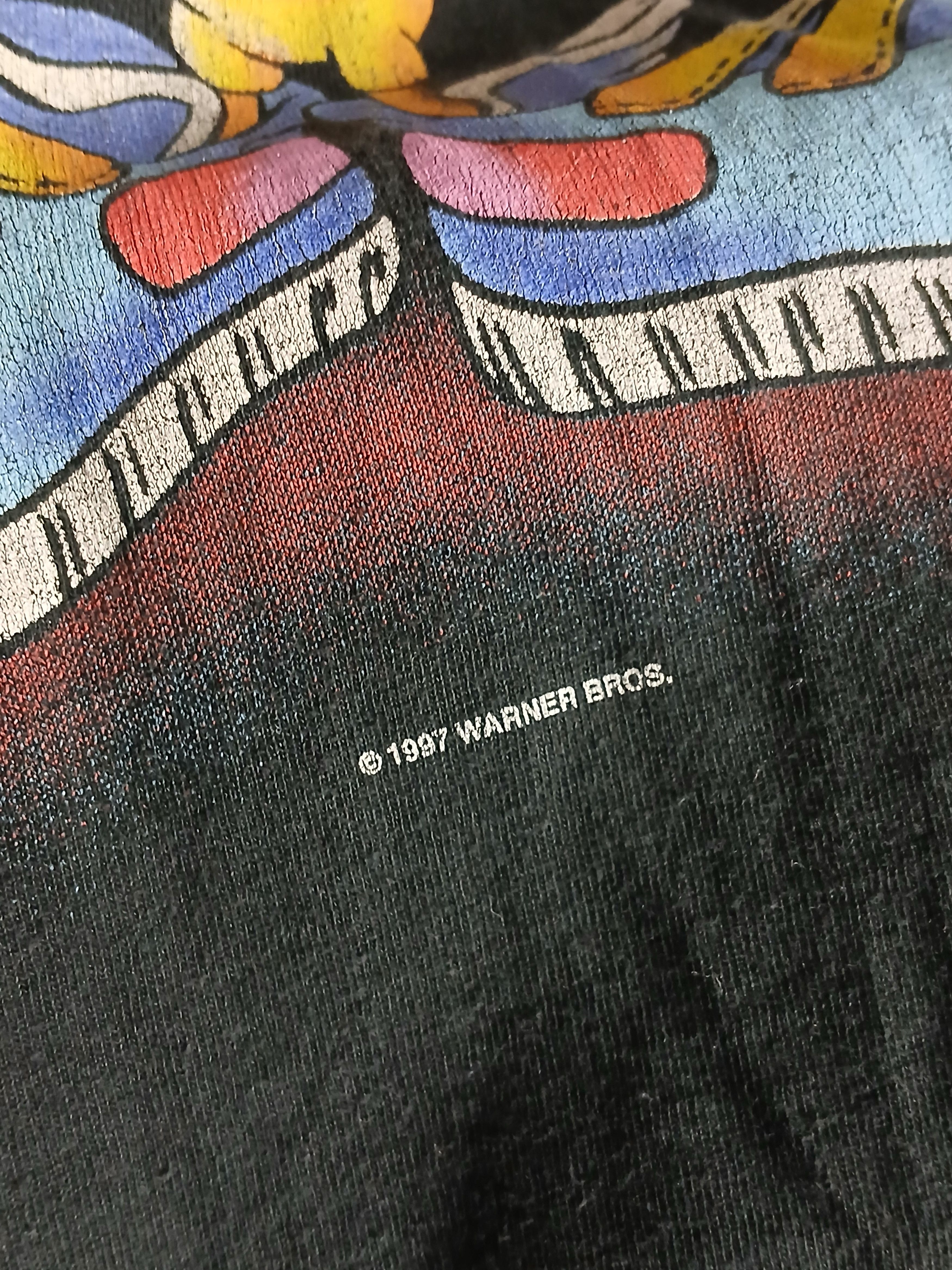 Cartoon Network × Vintage × Warner Bros Vintage 1997 Looney Tunes Tweety Single Stitch T-Shirt Size US L / EU 52-54 / 3 - 4 Thumbnail