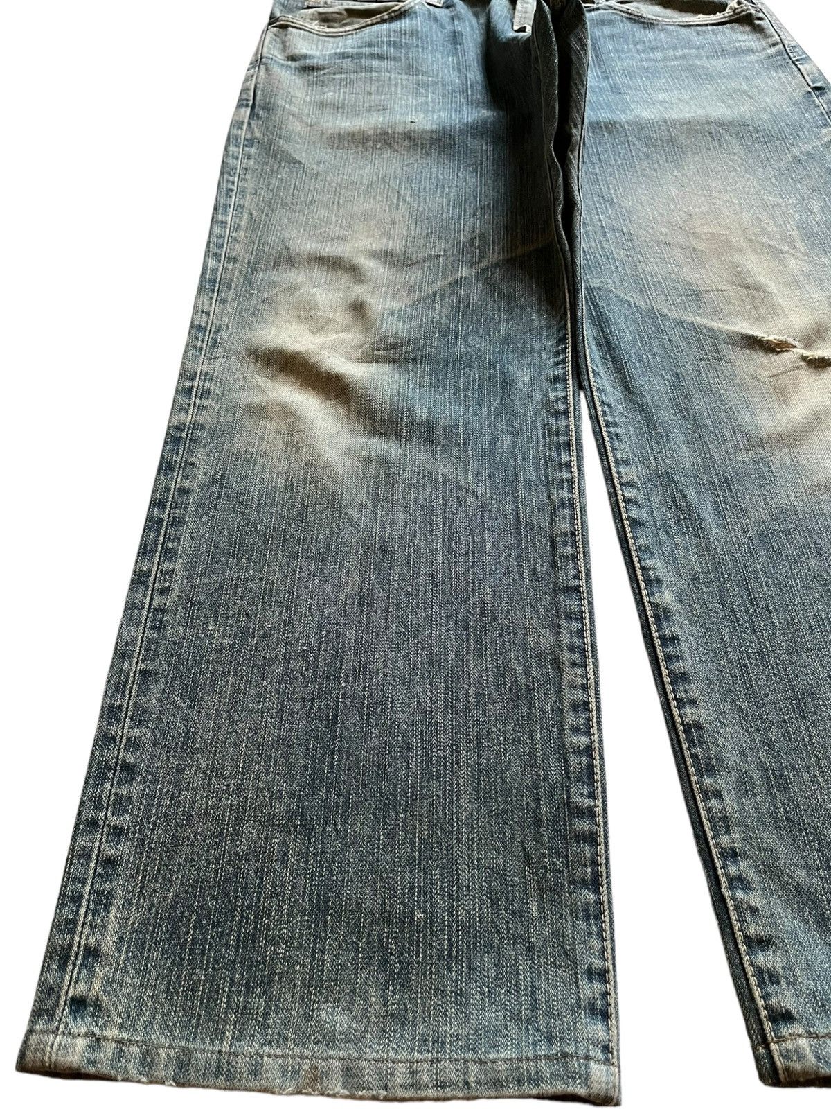 Wrangler Vintage Wrangler Mud Wash Distressed Baggy Jeans Size US 36 / EU 52 - 6 Thumbnail