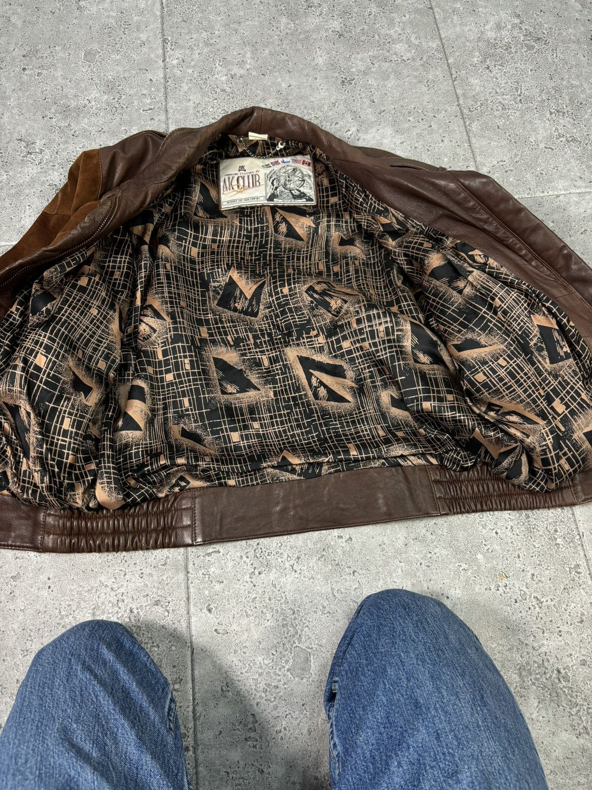 Japanese Brand × Vintage 2000s Japanese Patchwork Leather Jacket Avant Garde Brown Size US M / EU 48-50 / 2 - 12 Thumbnail