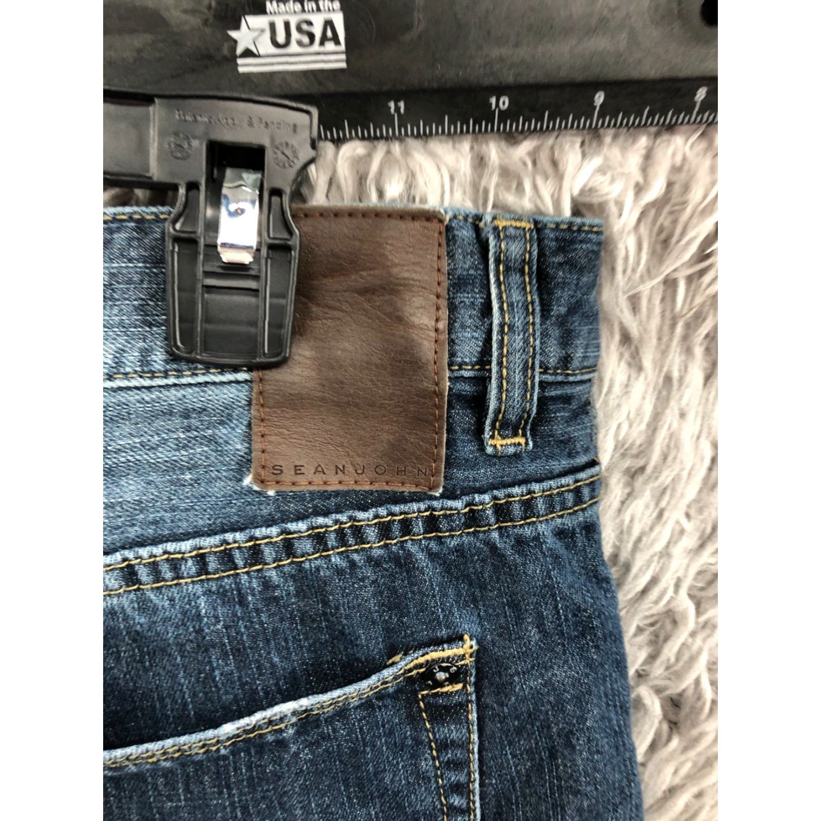 Sean John Sean John Jeans Hamilton Classic Relaxed Straight Size 36x32 Mens Blue Jeans Size US 36 / EU 52 - 6 Thumbnail