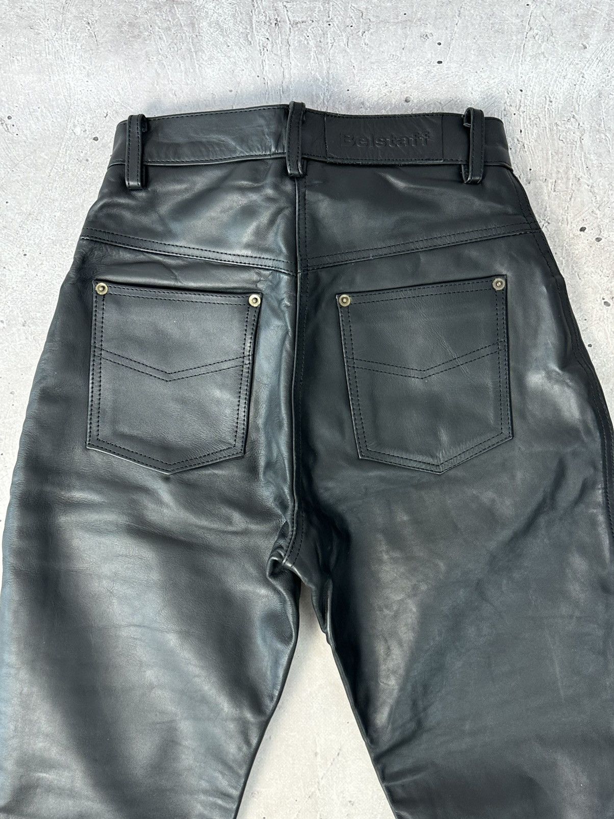 Belstaff Belstaff Vintage Leather Black Biker Pants Size 30" / US 8 / IT 44 - 1 Thumbnail