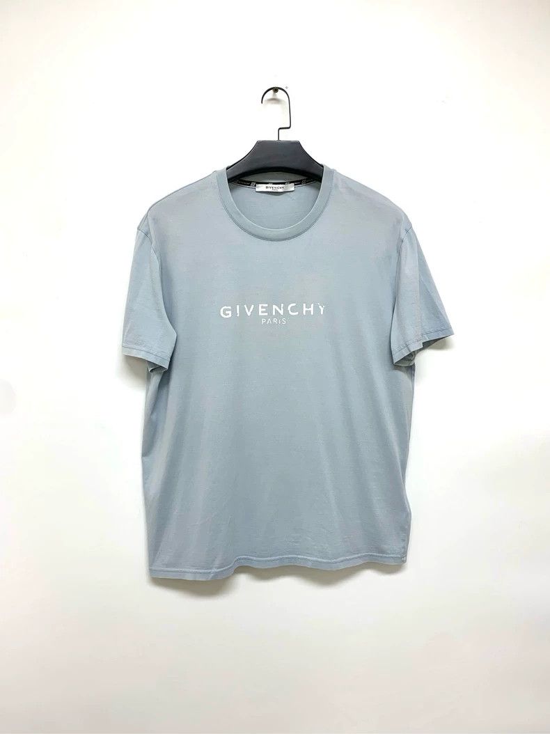 Givenchy Givenchy Haze Blue Short Sleeve T-Shirt 2506-Nextarrow Size US XXL / EU 58 / 5 - 1 Thumbnail