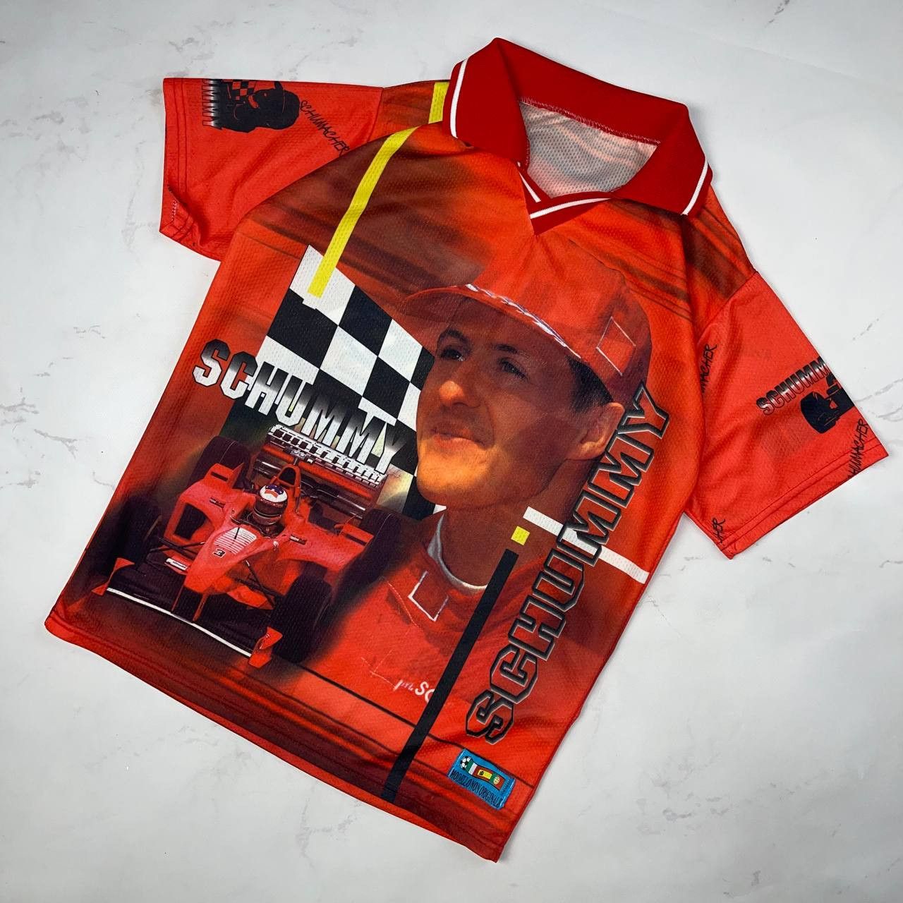 Vintage VINTAGE 90S F1 MICHAEL SCHUMACHER AOP JERSEY Size US M / EU 48-50 / 2 - 1 Thumbnail