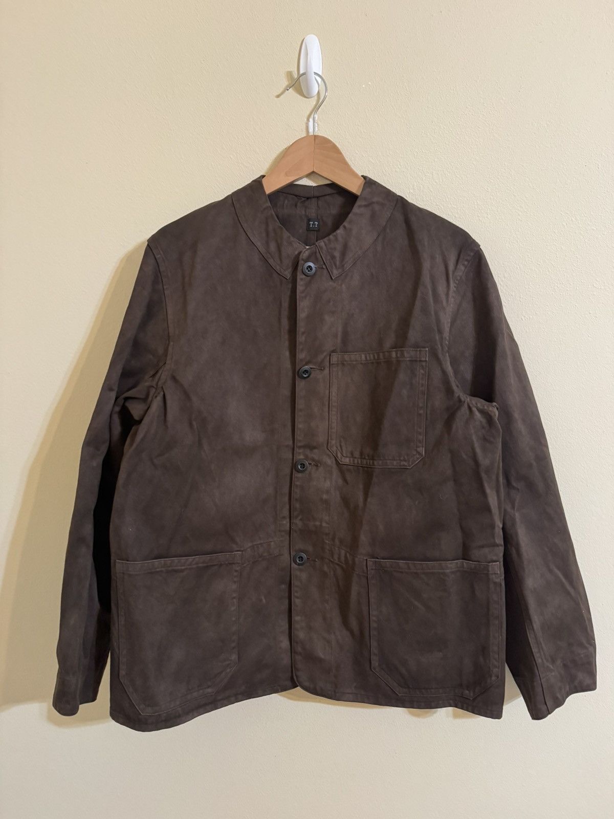 Taiga Takahashi Taiga Takahashi Railroad Jacket Mud Dyed Brown Size 38 Size US M / EU 48-50 / 2 - 2 Thumbnail