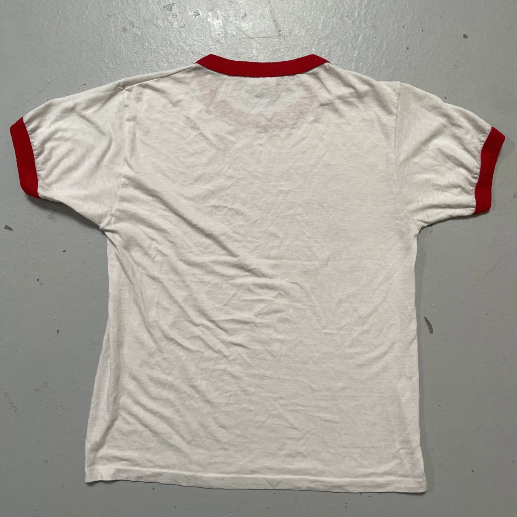 Levi's Vintage Levi’s Ringer T-Shirt Made In USA Single Stitch L White USA 80s 90s Americana Unisex Adults 50/50 Size US L / EU 52-54 / 3 - 7 Thumbnail