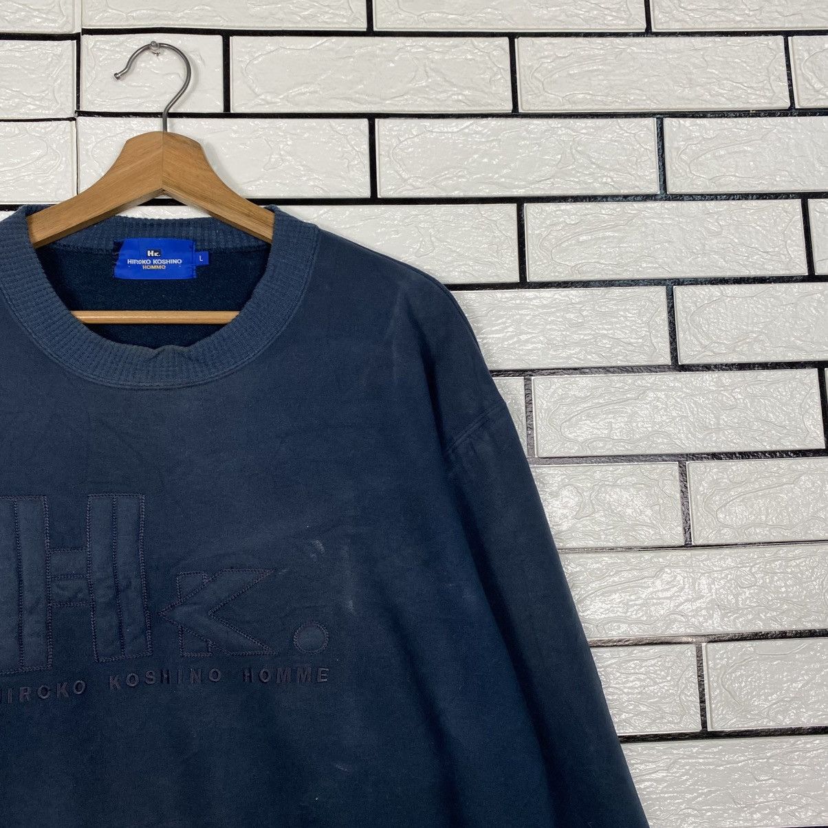 Japanese Brand 📌Vintage Sweatshirt Hiroko Koshino Homme Big Logo Size US L / EU 52-54 / 3 - 7 Thumbnail