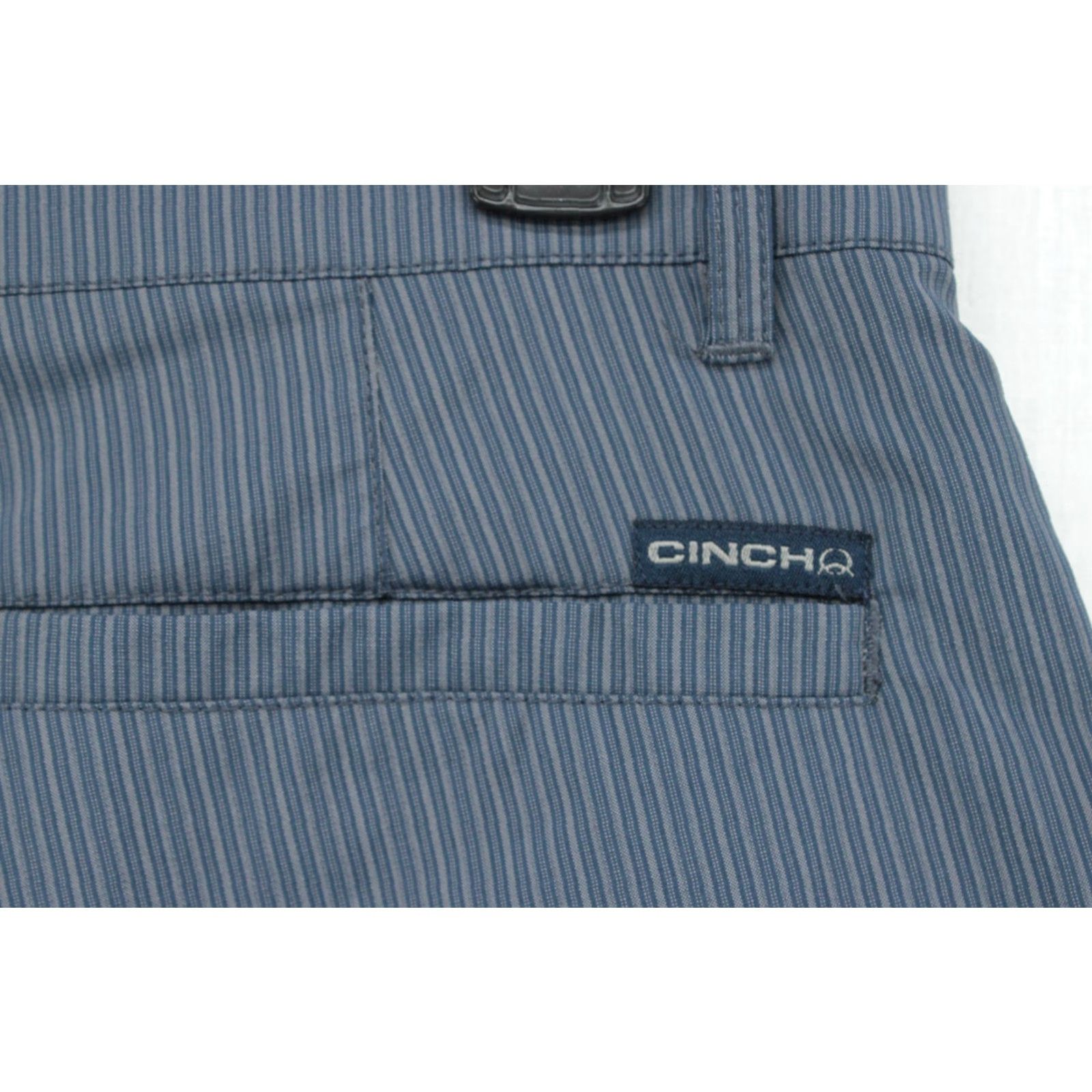 Vintage Cinch Arena Flex Shorts Men's 32 Blue Gray Stripe Modern Golf Preppy Size US 32 / EU 48 - 5 Thumbnail