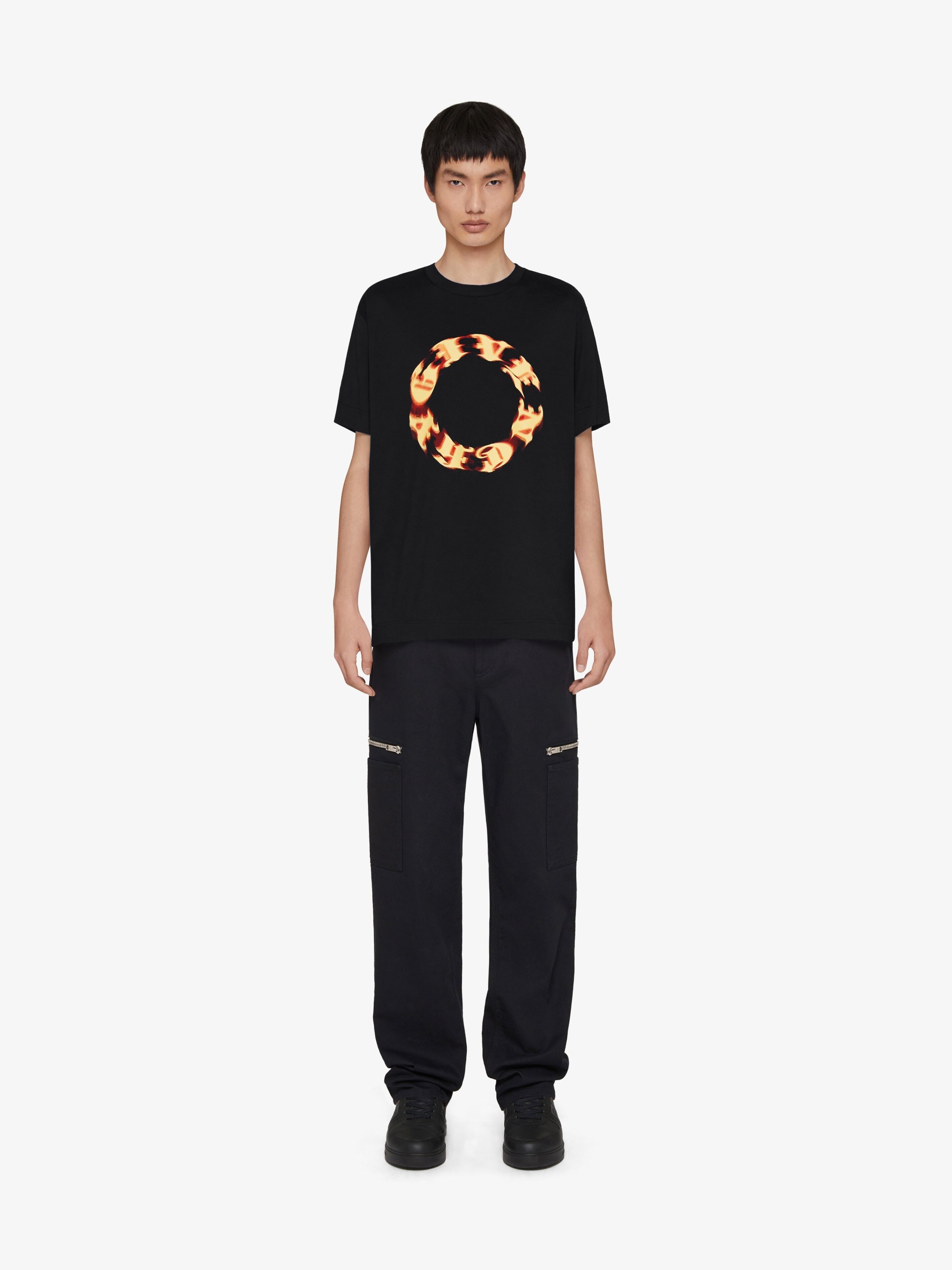 Givenchy o1srvl11e0924 Oversized Fit T-Shirt in Black Size US L / EU 52-54 / 3 - 2 Thumbnail