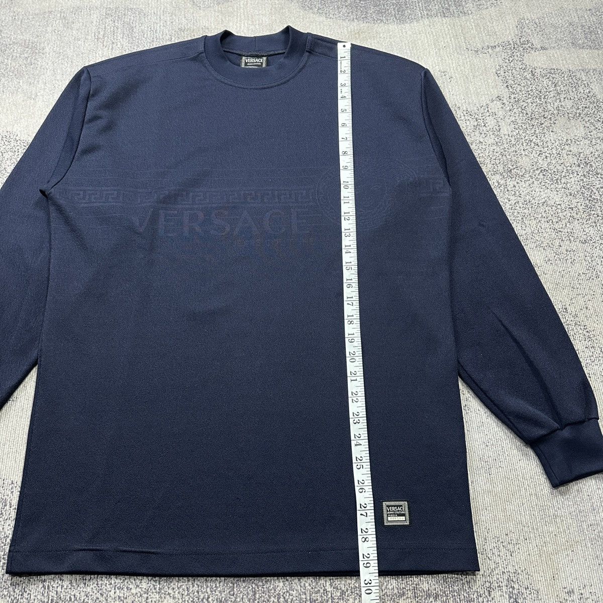 Versace Versace Longsleeve vintage Navy Size US L / EU 52-54 / 3 - 8 Thumbnail
