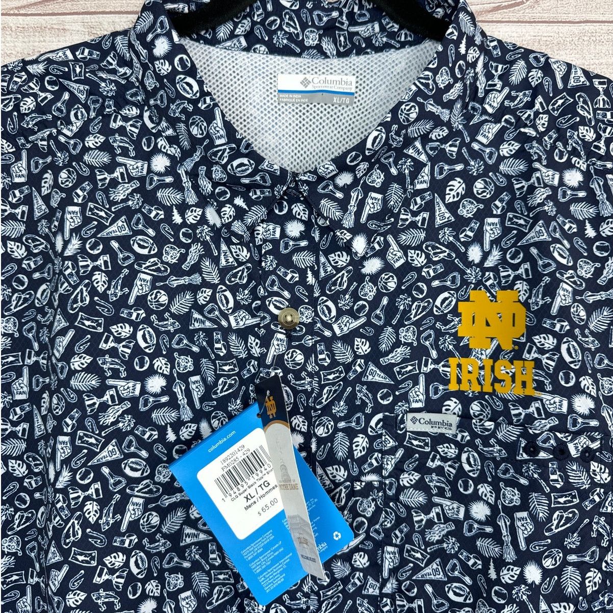 Columbia Columbia Notre Dame Fighting Irish Super Slack Tide Shirt Size US XL / EU 56 / 4 - 4 Thumbnail