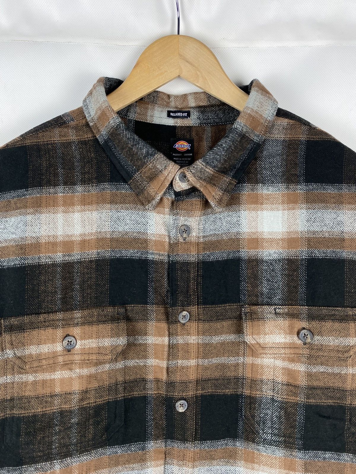 Dickies Dickies men’s checked flannel button up shirt size 3XL Size US XXL / EU 58 / 5 - 8 Thumbnail