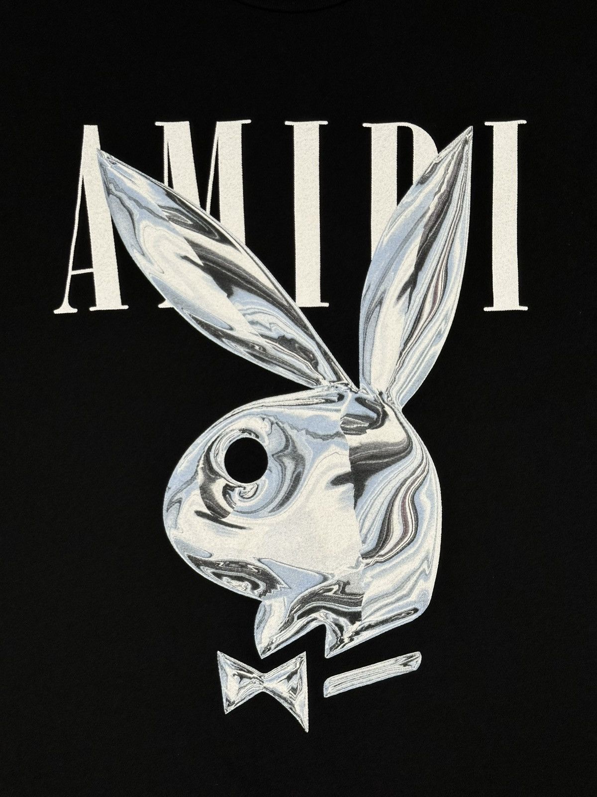 Amiri Amiri x Playboy Metallic Bunny T-Shirt Black Size US M / EU 48-50 / 2 - 5 Thumbnail