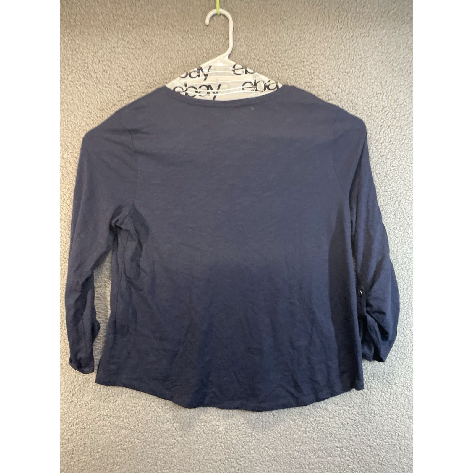 Vintage Chico's Shirt Women Large Blue Ultimate Tee Pullover Round Neck Long Sleeve Top Size L / US 10 / IT 46 - 5 Thumbnail