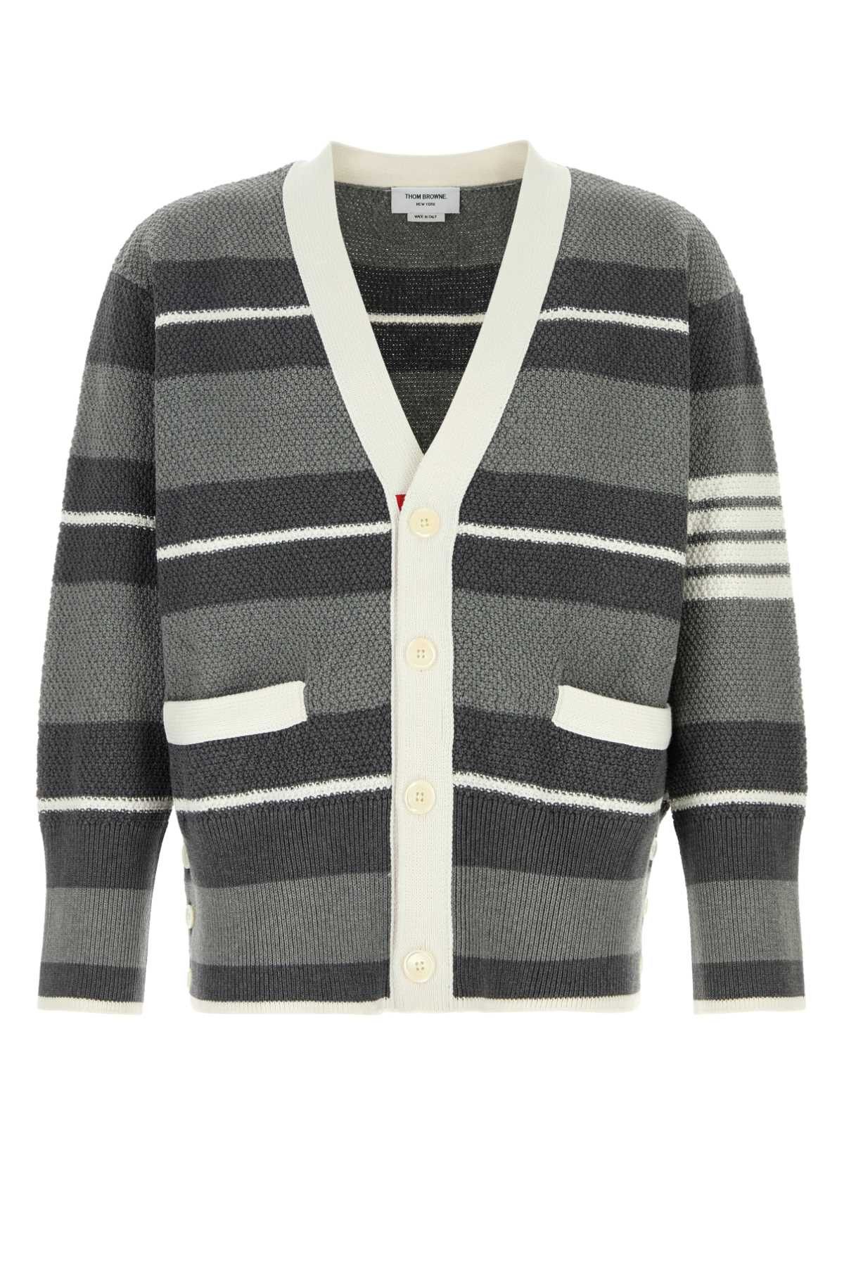 Thom Browne Embroidered Cotton Cardigan Size US L / EU 52-54 / 3 - 1 Thumbnail