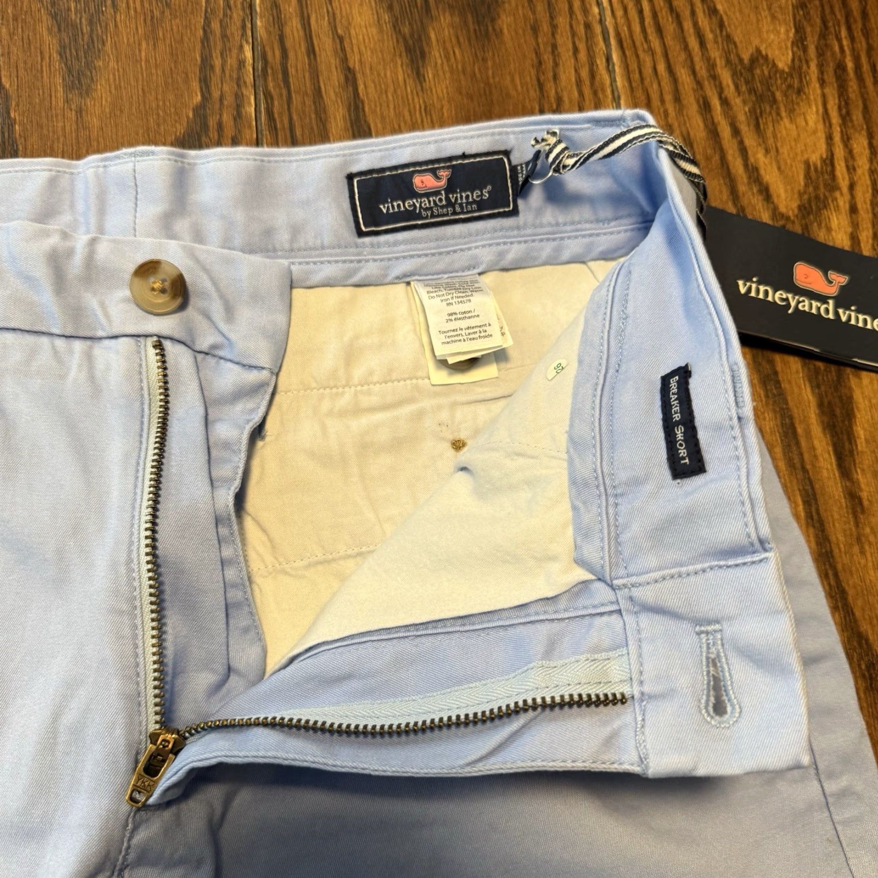 Vineyard Vines Vineyard Vines Men's Shorts Blue 28 Chino Flat Front Regular Inseam 9 New Colorful Beach Preppy Pockets Casual Travel Size US 28 / EU 44 - 3 Thumbnail