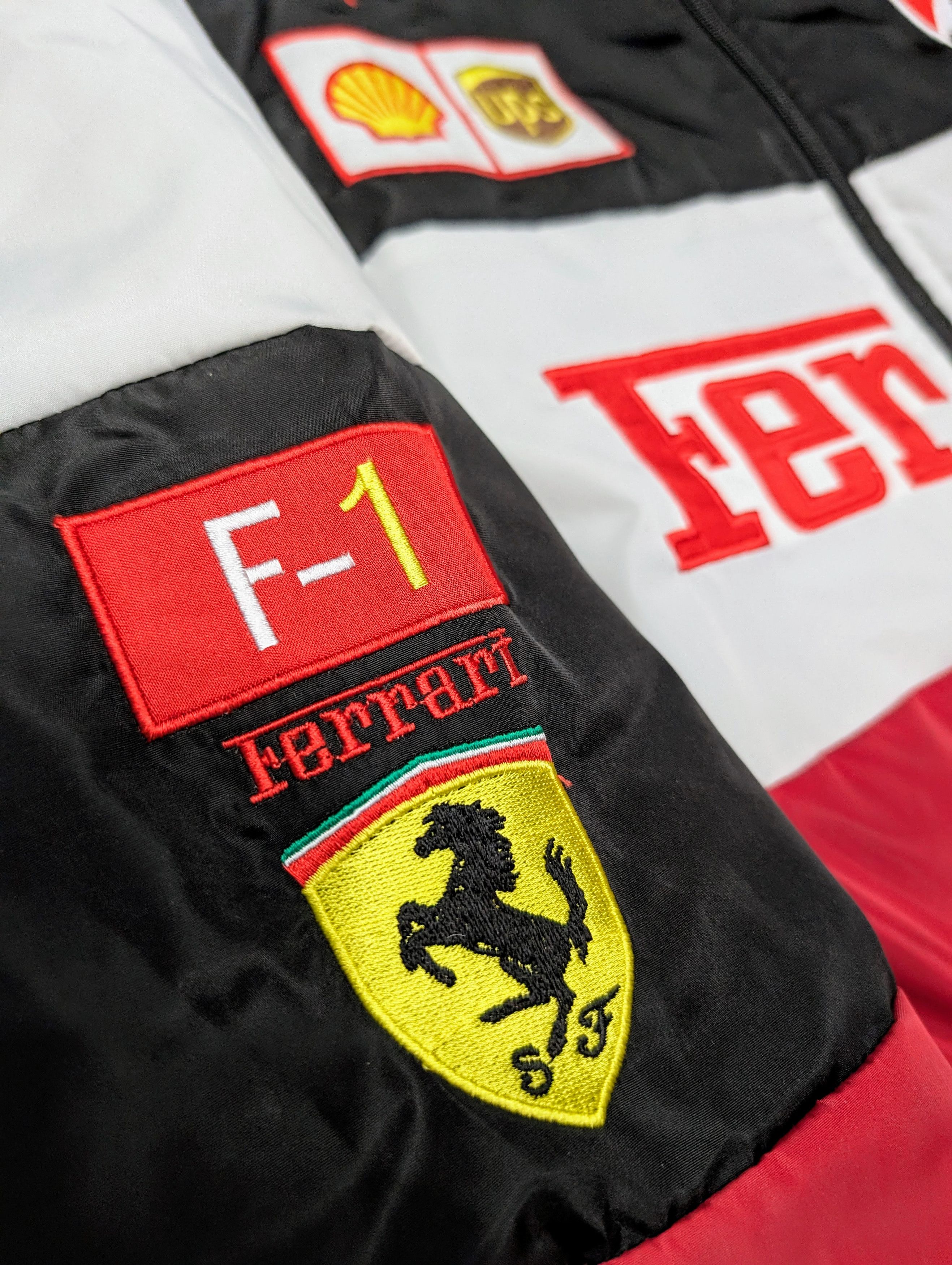 Vintage 🔥 Ferrari 🔥 F1 Racing Jacket Bomber Formula Schumacher Size US XL / EU 56 / 4 - 6 Thumbnail