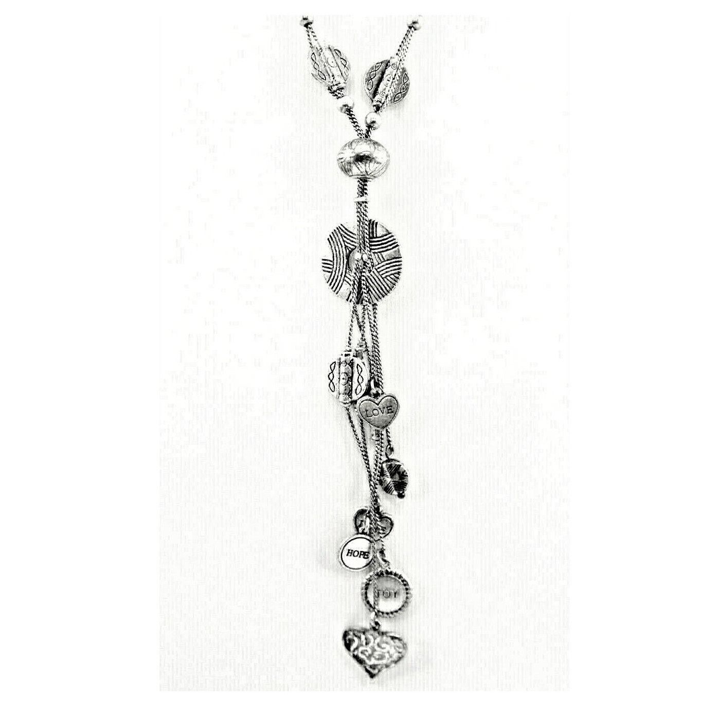Other Lia Sophia Silvertone Multi-Chain Necklace Love Hope Joy Size ONE SIZE - 1 Thumbnail