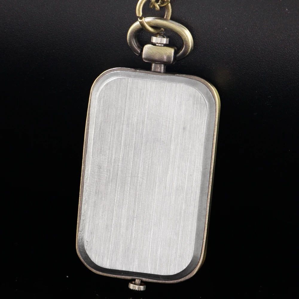 Other Rectangular Design Pocket Watch Pendant Chain Size ONE SIZE - 5 Thumbnail