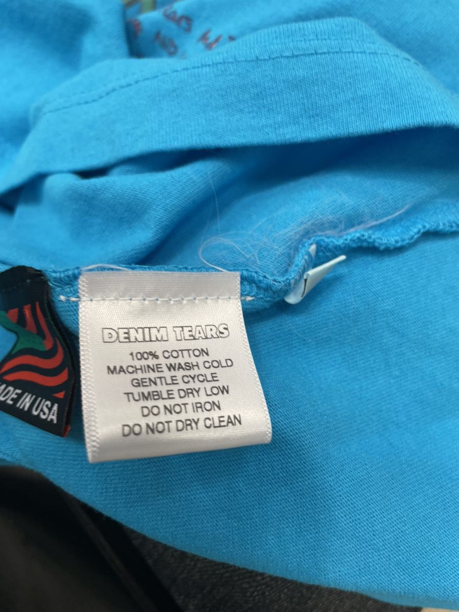 (B).Stroy × DENIM TEARS BStroy x Denim Tears Blue T Shirt Size US S / EU 44-46 / 1 - 4 Thumbnail