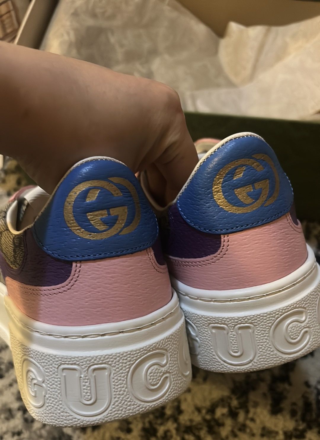 Gucci Gucci GG Supreme Chunky Platform Trainers Sneakers size 40.5 Size US 10.5 / IT 40.5 - 6 Thumbnail