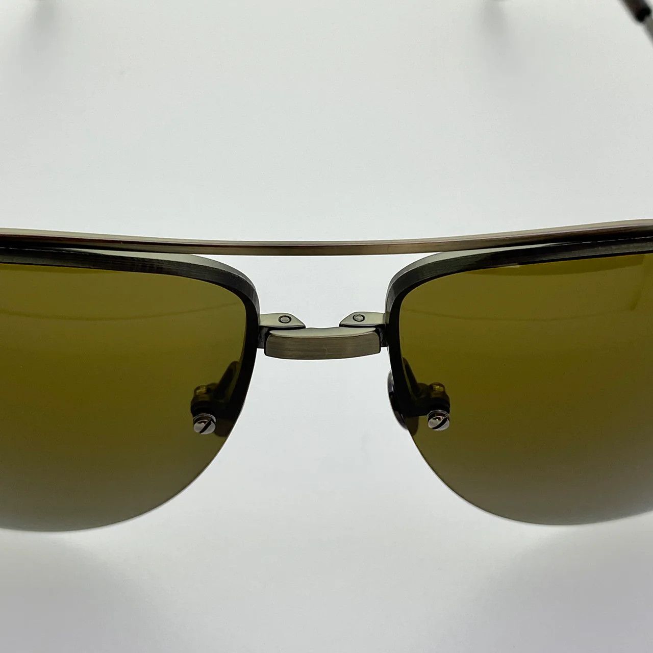 Ann Demeulemeester Ann Demeulemeester Sunglasses White Gold and Brown Size ONE SIZE - 9 Thumbnail
