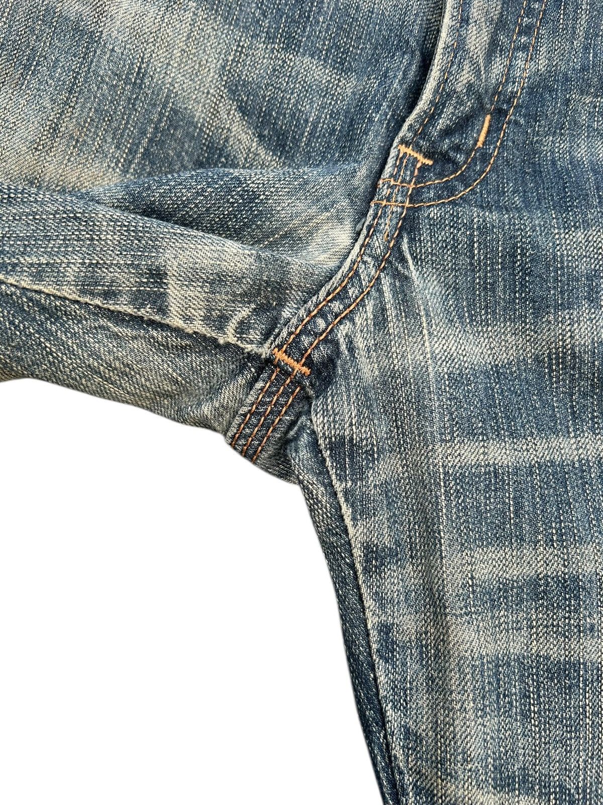 Kapital Vintage Edwin Rusty Mudwash Distressed Denim Jeans Size US 32 / EU 48 - 15 Thumbnail