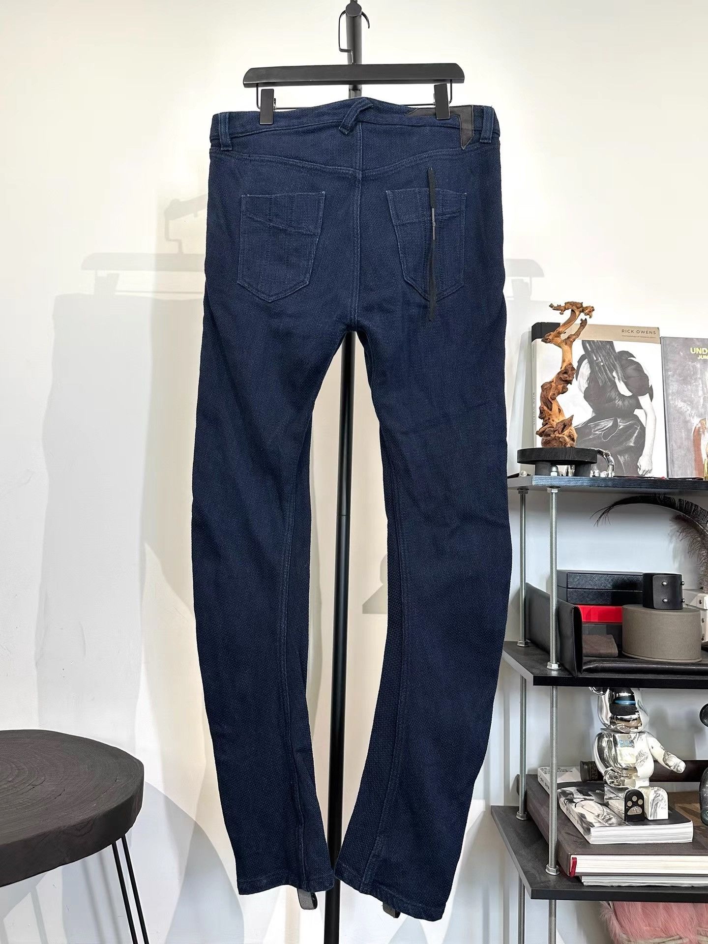 11 By Boris Bidjan Saberi BBS P1 Linen Denim Curved Trousers K35 Size US 37 - 2 Thumbnail
