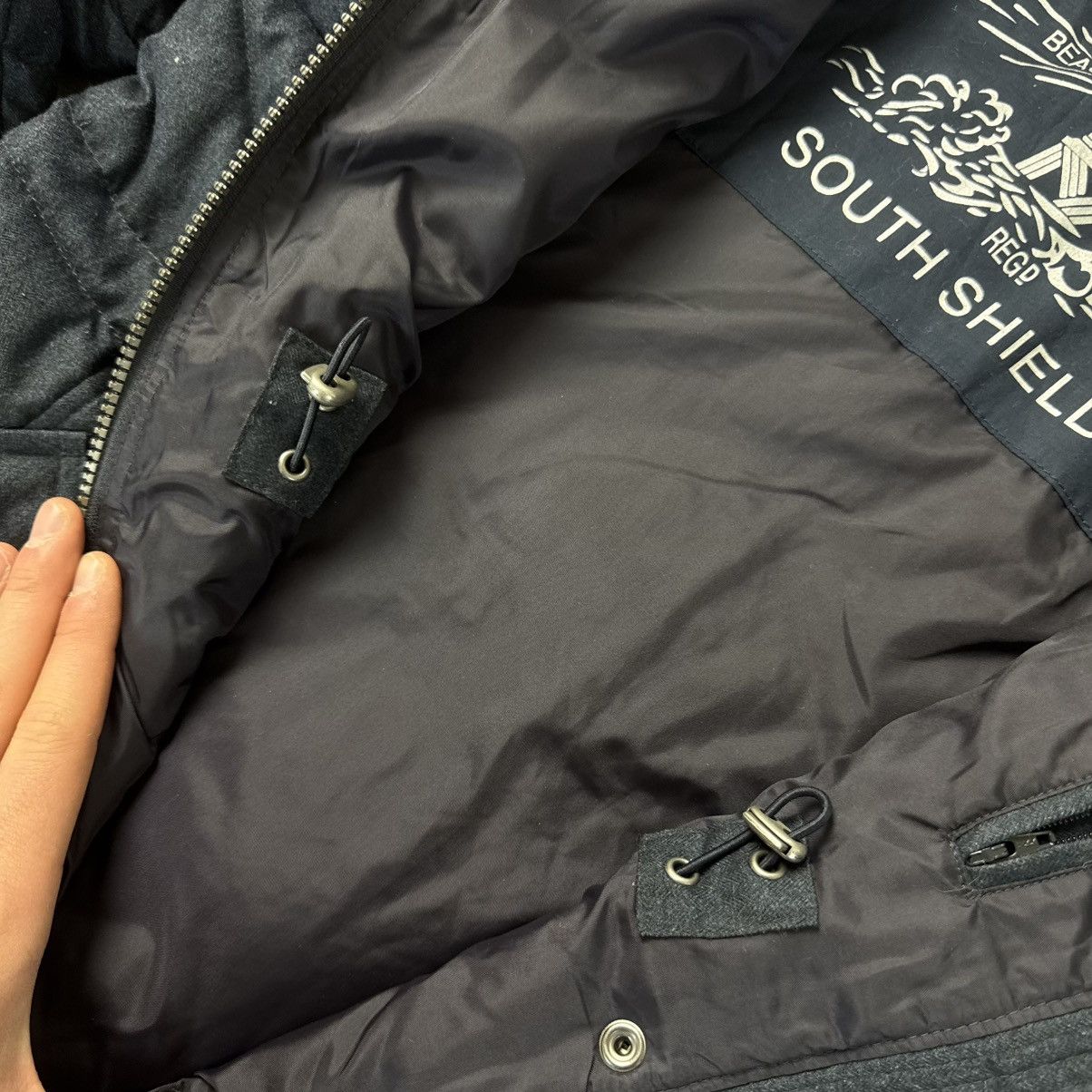 Barbour Barbour Langstone Quilted Jacket in Navy Blue faux fur trim Size M / US 6-8 / IT 42-44 - 10 Thumbnail