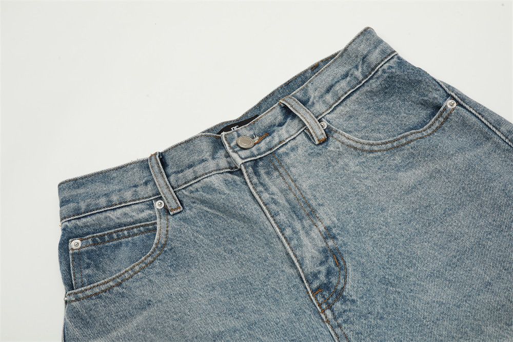 Japanese Brand × Jean Men's American retro loose washed casual scimitar jeans Size US 34 / EU 50 - 4 Thumbnail