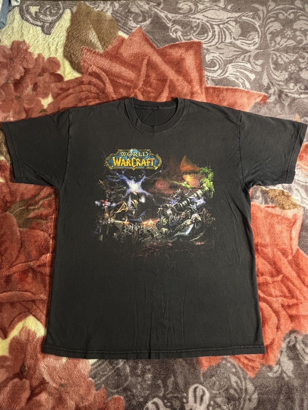 Vintage Vintage Y2K World At Warcraft Blizzard Game Promo T Shirt Size US L / EU 52-54 / 3 - 2 Thumbnail
