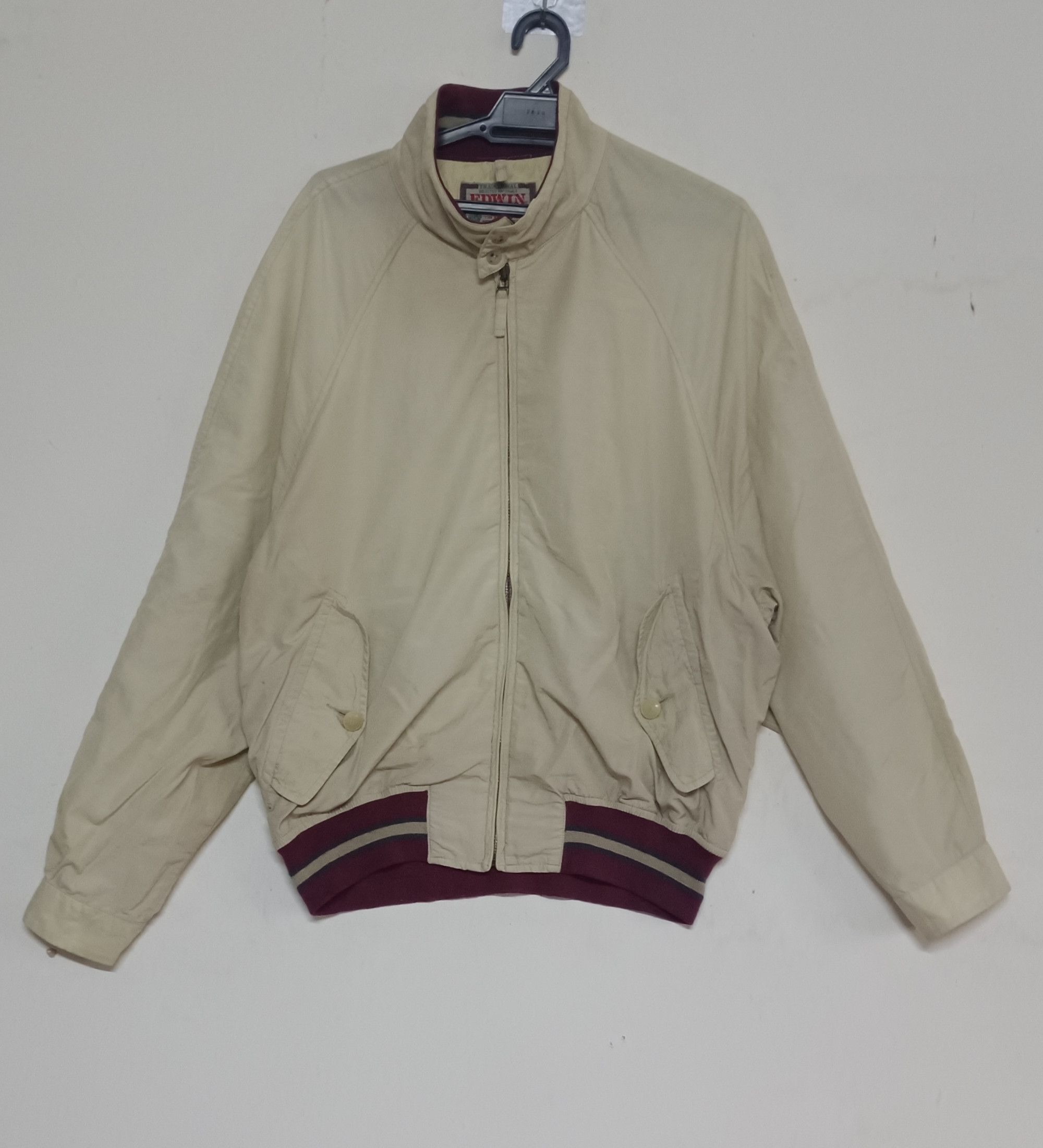 Edwin × Japanese Brand Vintage Edwin Garment Bomber Jacket Zipper Up Size US L / EU 52-54 / 3 - 1 Thumbnail