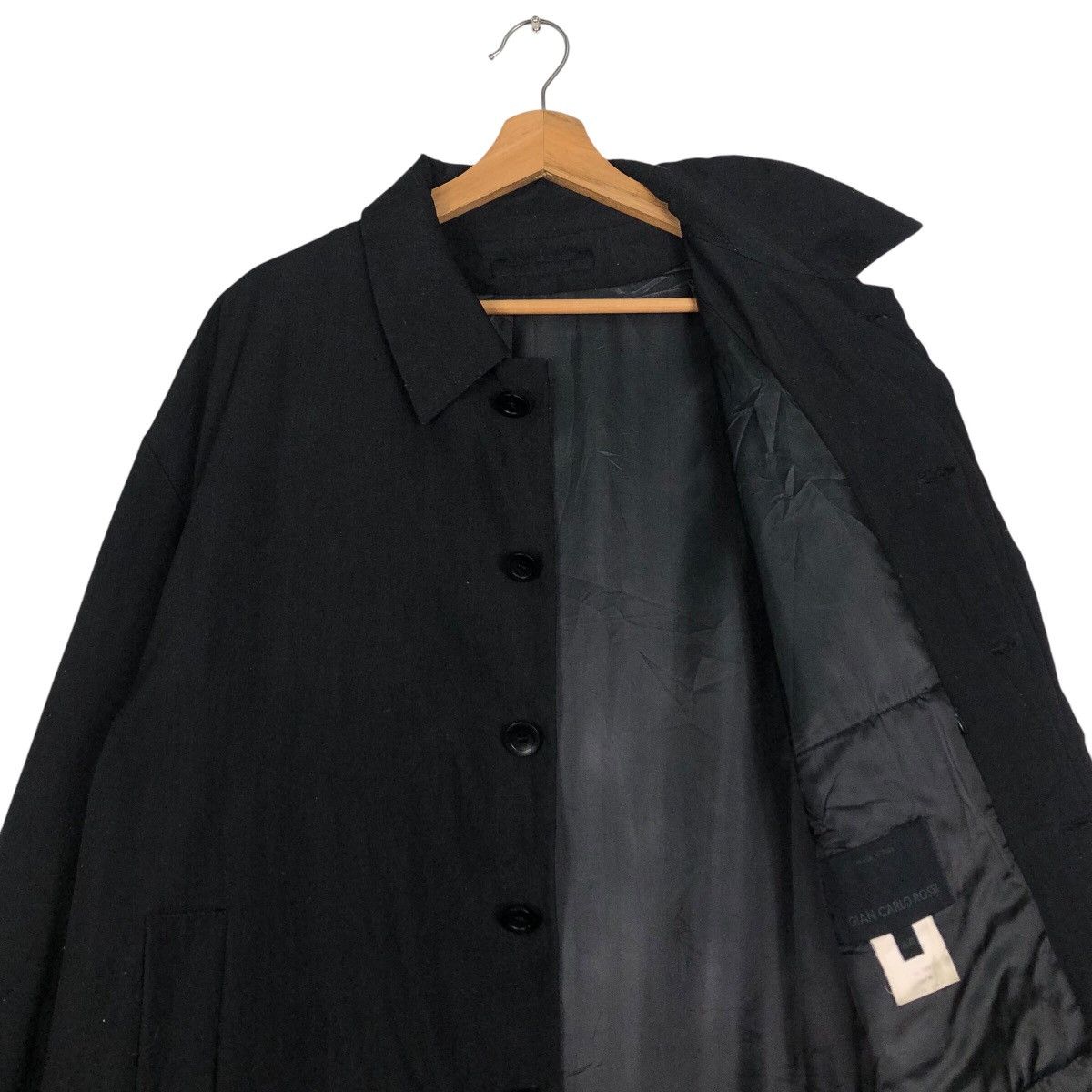 Vintage 📌Vintage Chore Work Jacket Rich Black Biker Made in Italy Size US M / EU 48-50 / 2 - 13 Thumbnail