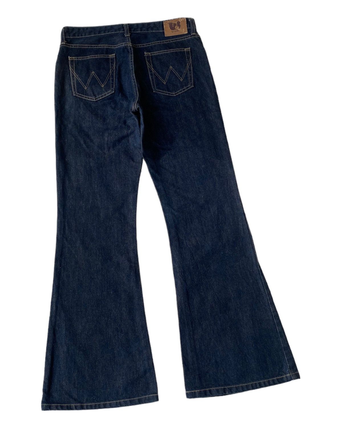 If Six Was Nine × Undercover FLARED🔥WRANGLER BELL BOTTOM W-GIRL FLARE DENIM JEANS Size US 30 / EU 46 - 8 Thumbnail