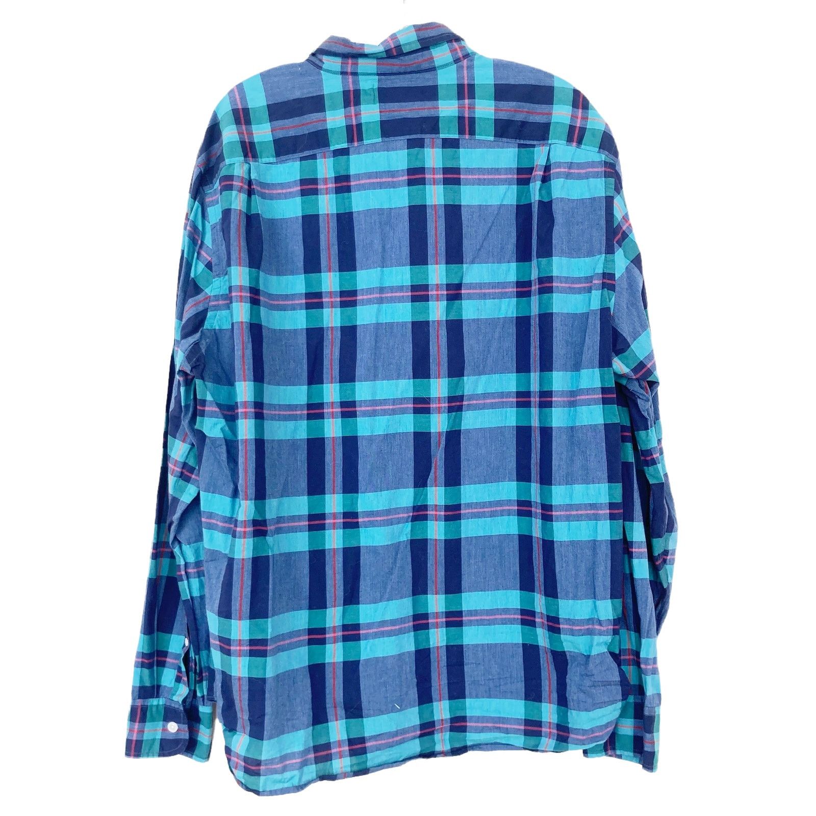 J.Crew J. Crew Blue Green Plaid Long Sleeve Button Down Sz XL Size US XL / EU 56 / 4 - 4 Thumbnail