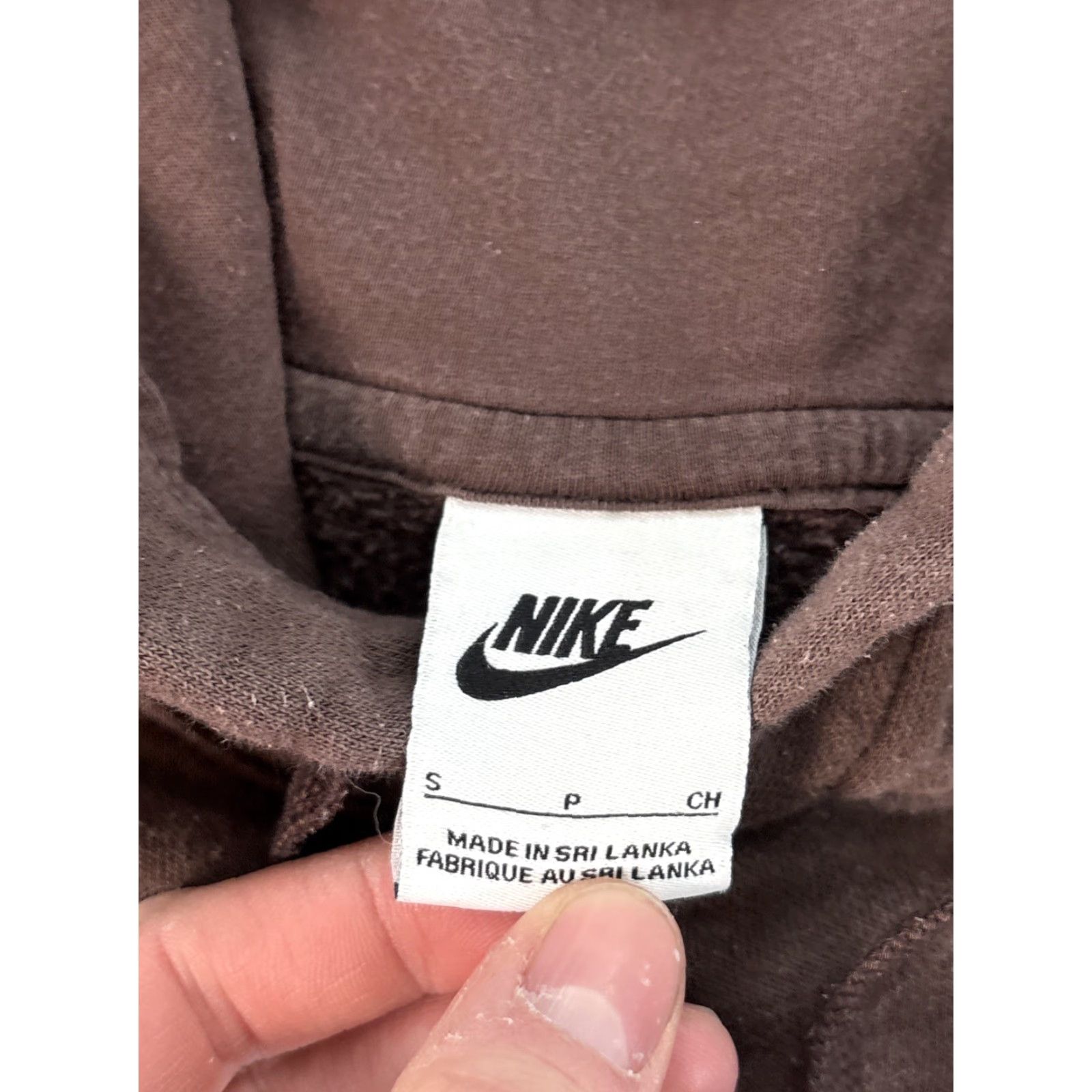 Nike Nike Sportswear Hoodie Male S Brown Fleece Pullover Sweatshirt with Swoosh Logo, Hooded, Pockets, Regular Fit Size US S / EU 44-46 / 1 - 4 Thumbnail