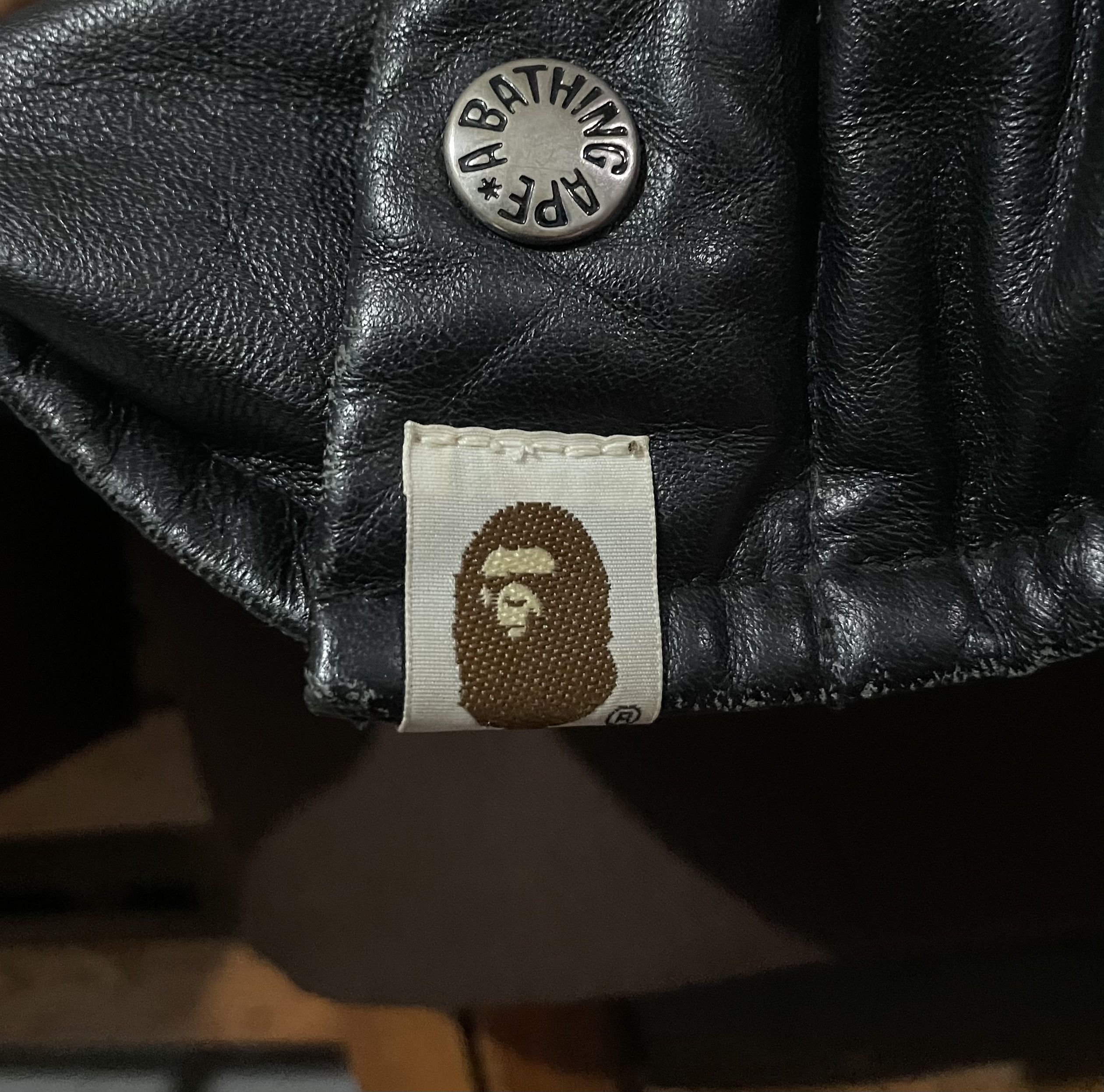 Bape 00’s Vintage Bape Sheepskin Leather Puffer Down Jacket Size US M / EU 48-50 / 2 - 20 Thumbnail