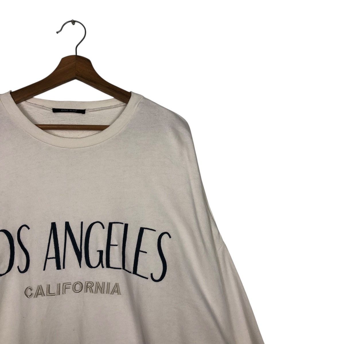 Japanese Brand Retro Los Angeles California Spellout Crewneck – White Size US M / EU 48-50 / 2 - 7 Thumbnail