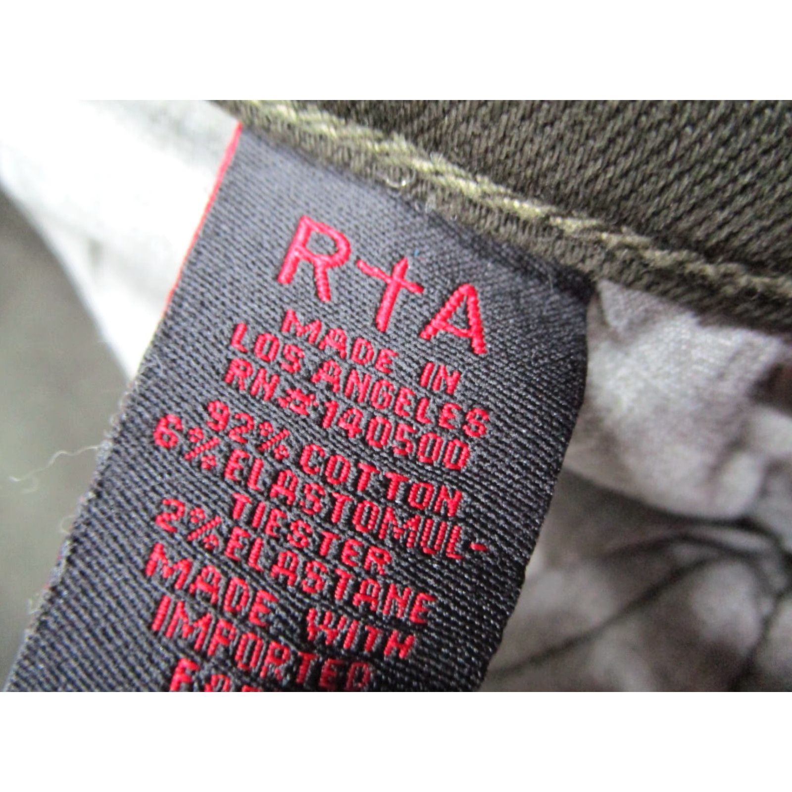 Rta RTA Road to Awe Jeans Womens 28 Green Skinny Mid Rise Distressed Denim 28x26 Size 28" / US 6 / IT 42 - 5 Thumbnail