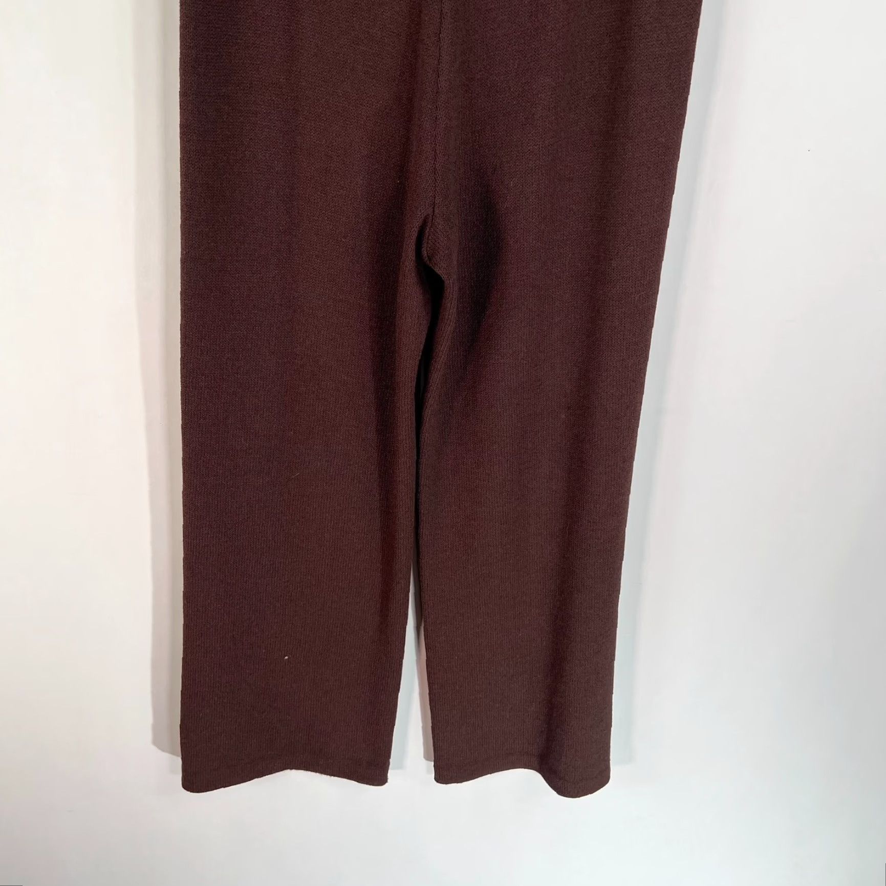 Vintage VINTAGE Marie Gray Wide Leg Pants Womens Size 4 Brown Stretch Knit 80s Size 27" / US 4 / IT 40 - 6 Thumbnail