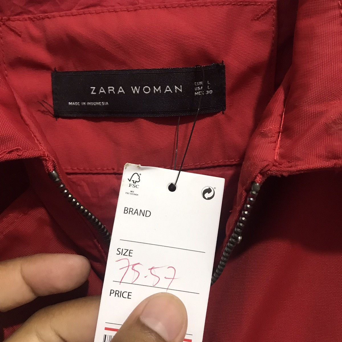 Japanese Brand × Vintage × Zara Jacket vintage parka women zara pocket Size L / US 10 / IT 46 - 2 Thumbnail