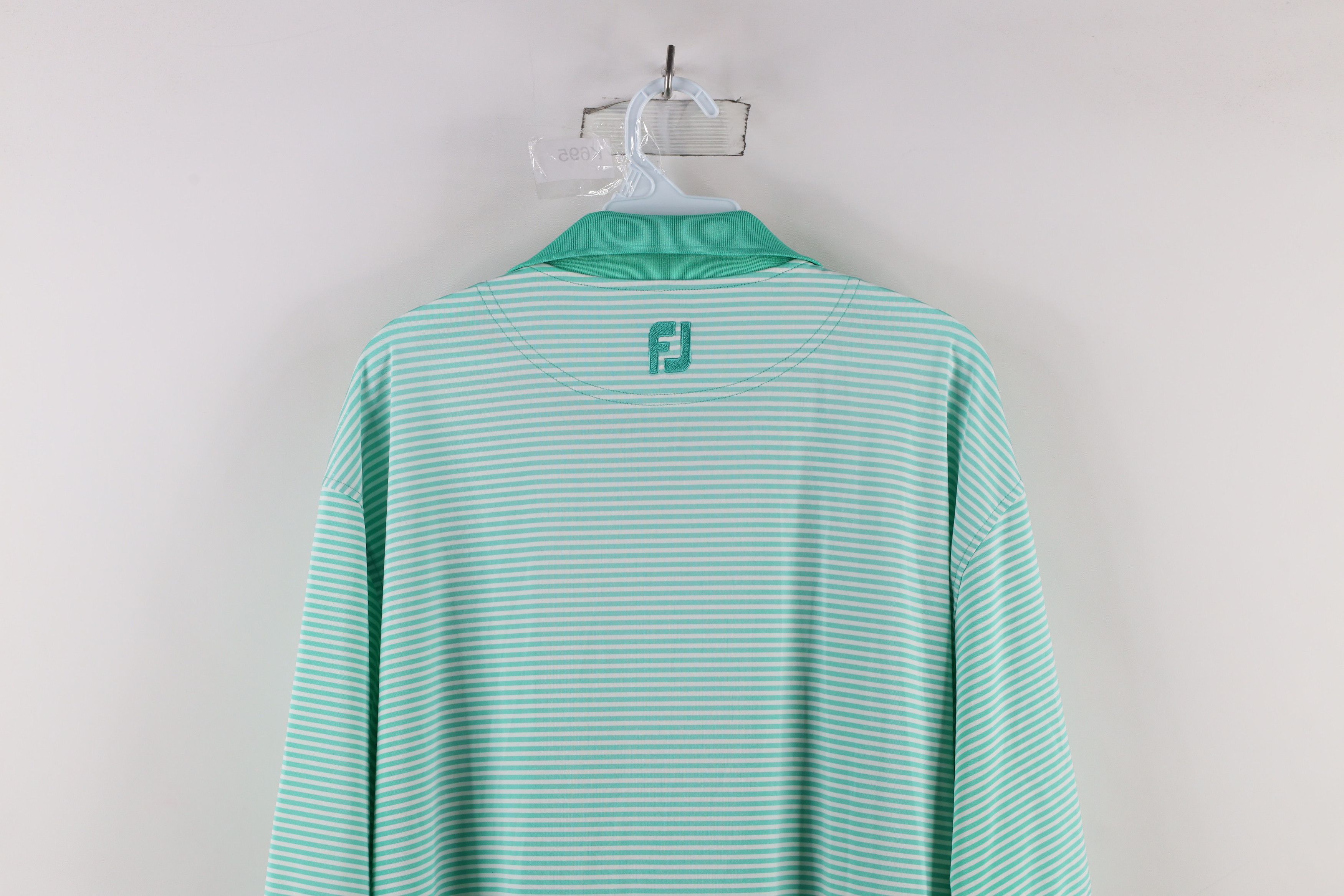 Footjoy × Vintage FootJoy Stretch Collared Short Sleeve Golf Polo Shirt Green Size US XL / EU 56 / 4 - 11 Thumbnail