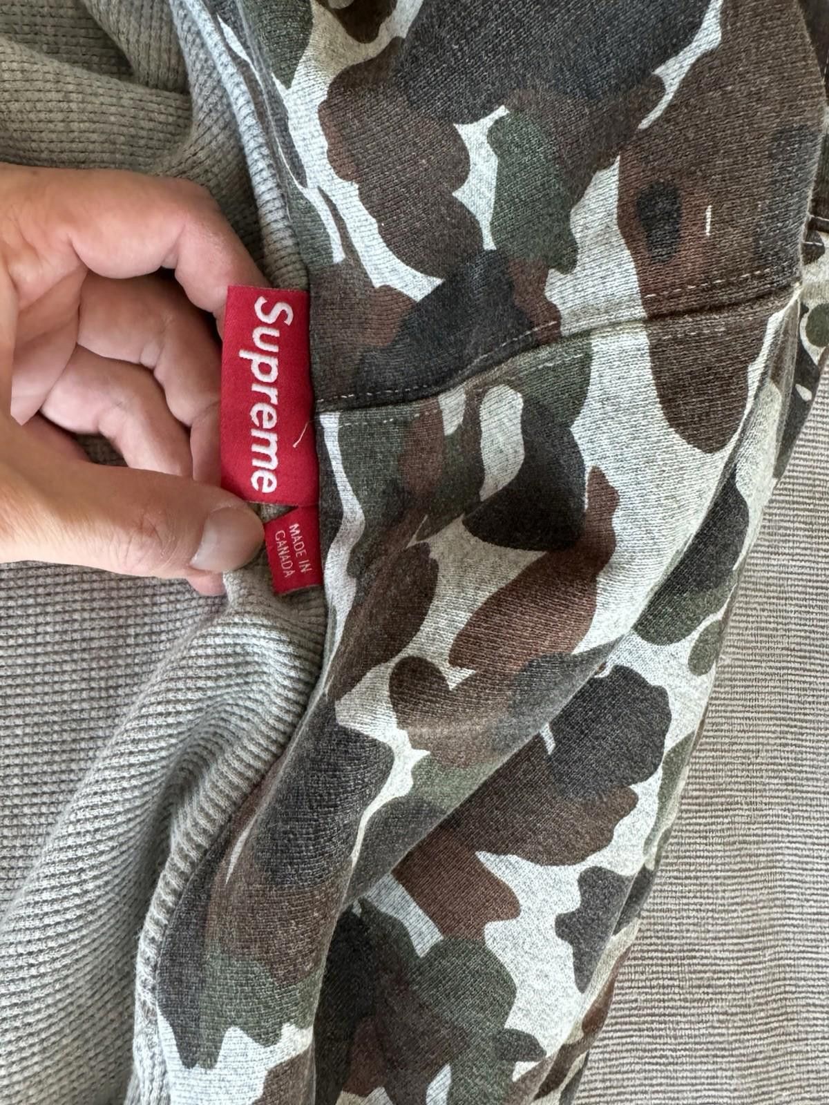 Supreme SUPREME ARC LOGO THERMAL ZIP UP SWEATSHIRT HOODIE CAMO SZ L Size US L / EU 52-54 / 3 - 6 Thumbnail