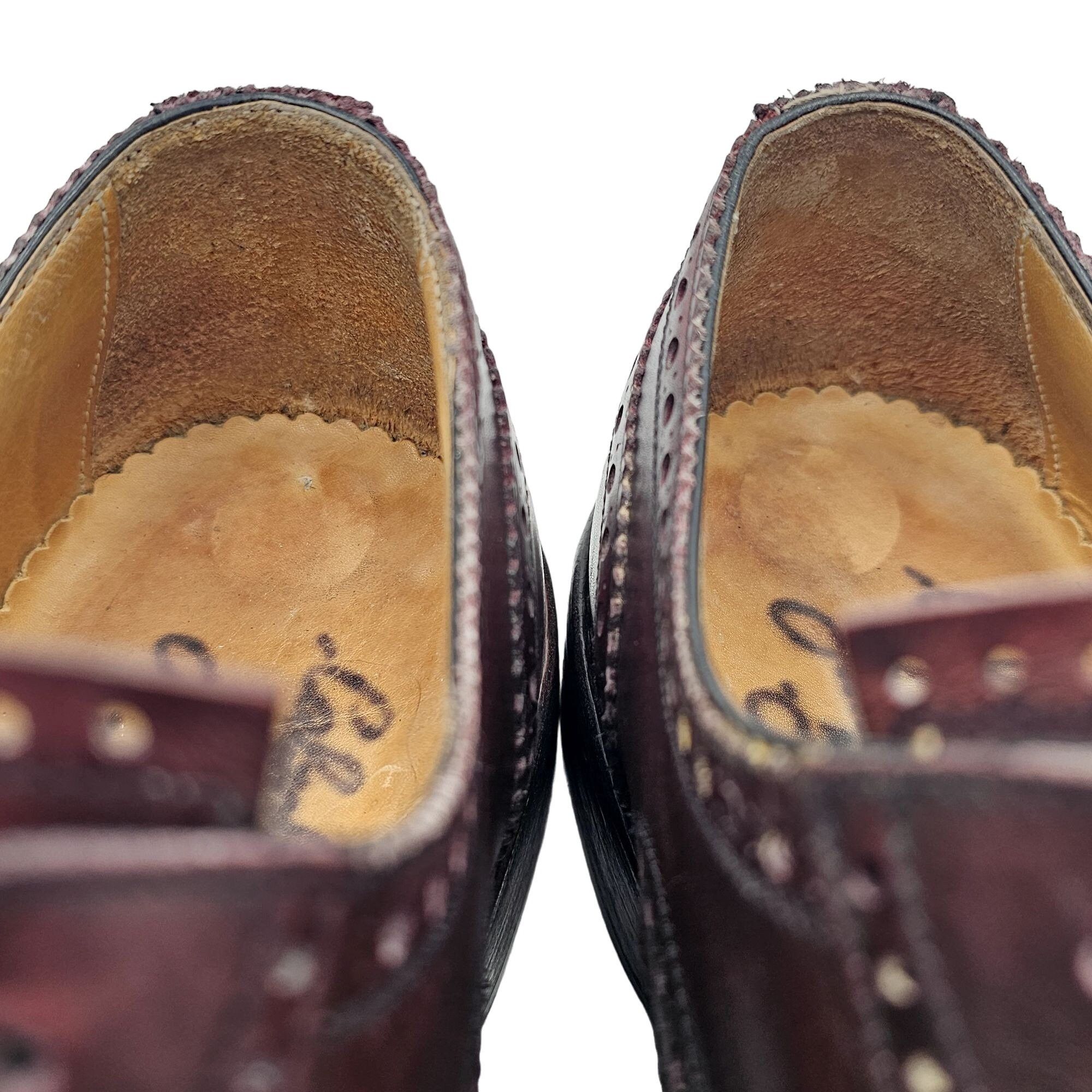 Other Calzoleria Harris Italy Mens 10.5 Burgundy All Leather Dress Size US 10.5 / EU 43-44 - 10 Thumbnail