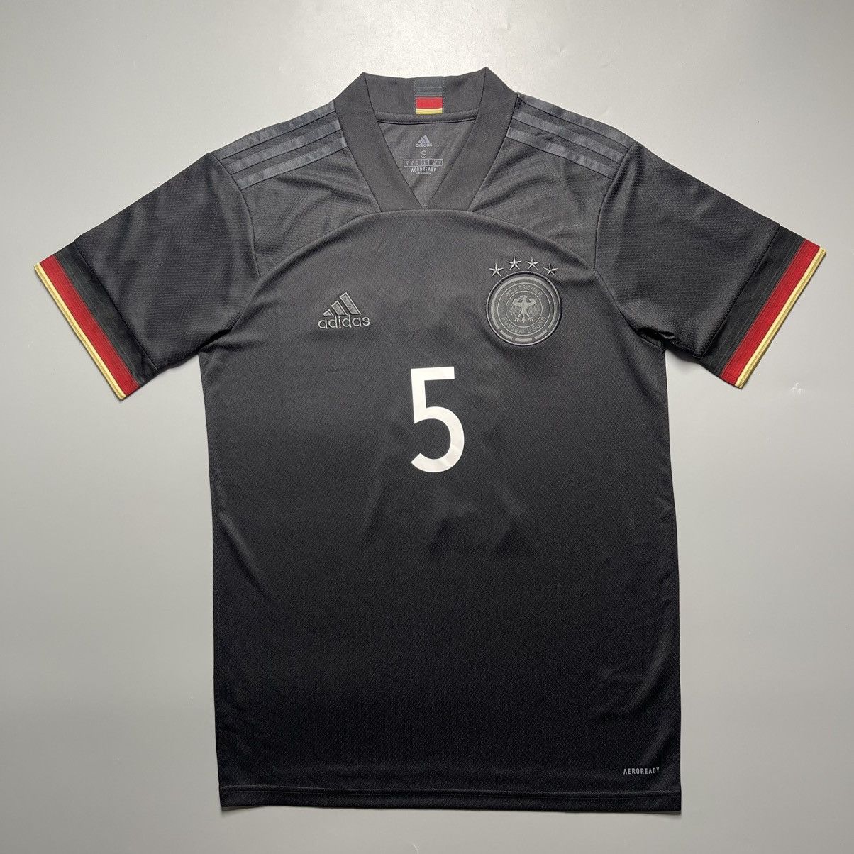 Adidas GERMANY ADIDAS 2020 EURO FOOTBALL AWAY JERSEY #5 HUMMELS Size US S / EU 44-46 / 1 - 2 Thumbnail