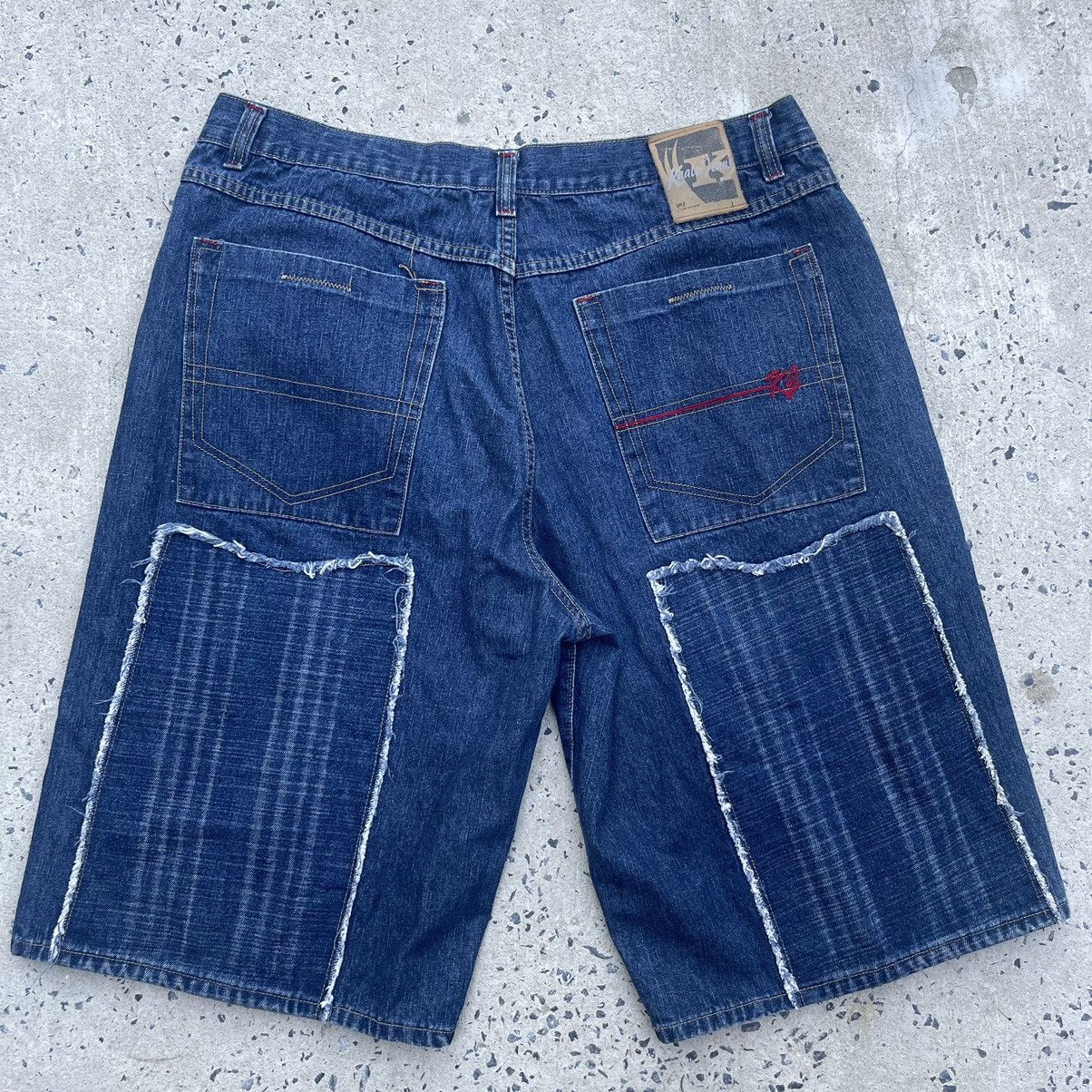 Vintage Vintage Y2K Baggy Double Knee KAALU JEANS Jorts Size US 42 / EU 58 - 4 Thumbnail