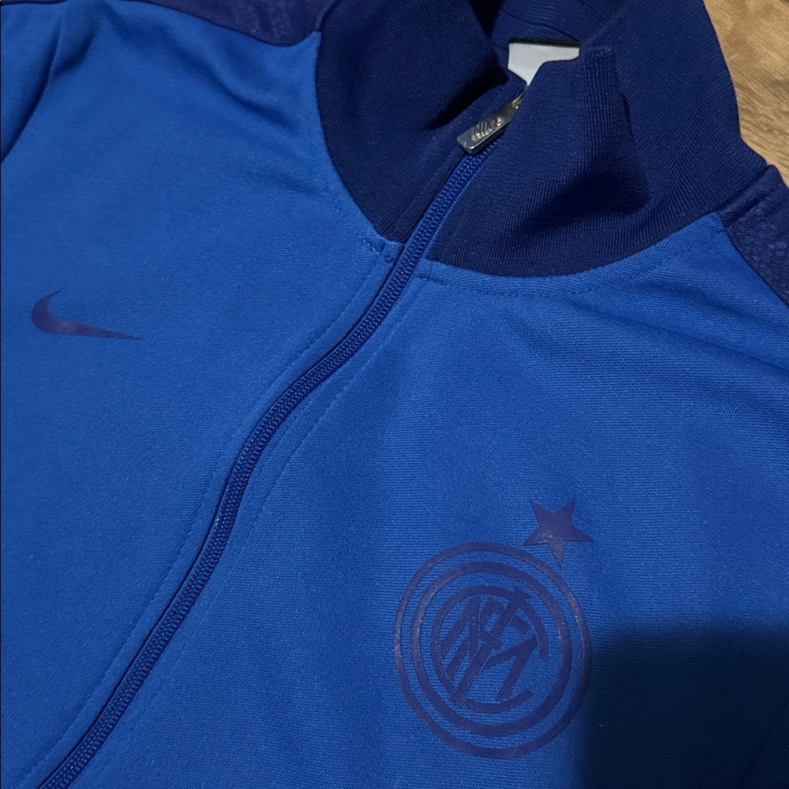 Nike 2012 Nike Inter Milan Zip Up Sweatshirt Size US L / EU 52-54 / 3 - 6 Thumbnail