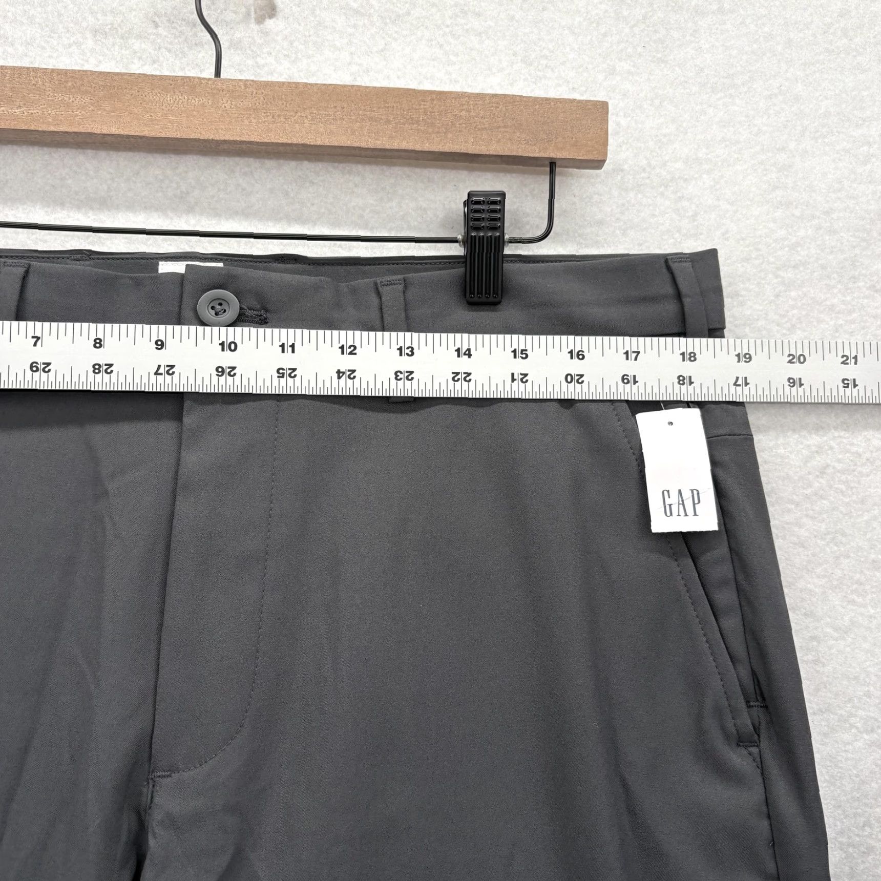 Gap Gap Pants Mens 36x32 Gray Slim Tech GapFlex Quick Dry Moisture Wicking Travel Chino Flat Front Pockets Tapered Size US 36 / EU 52 - 6 Thumbnail