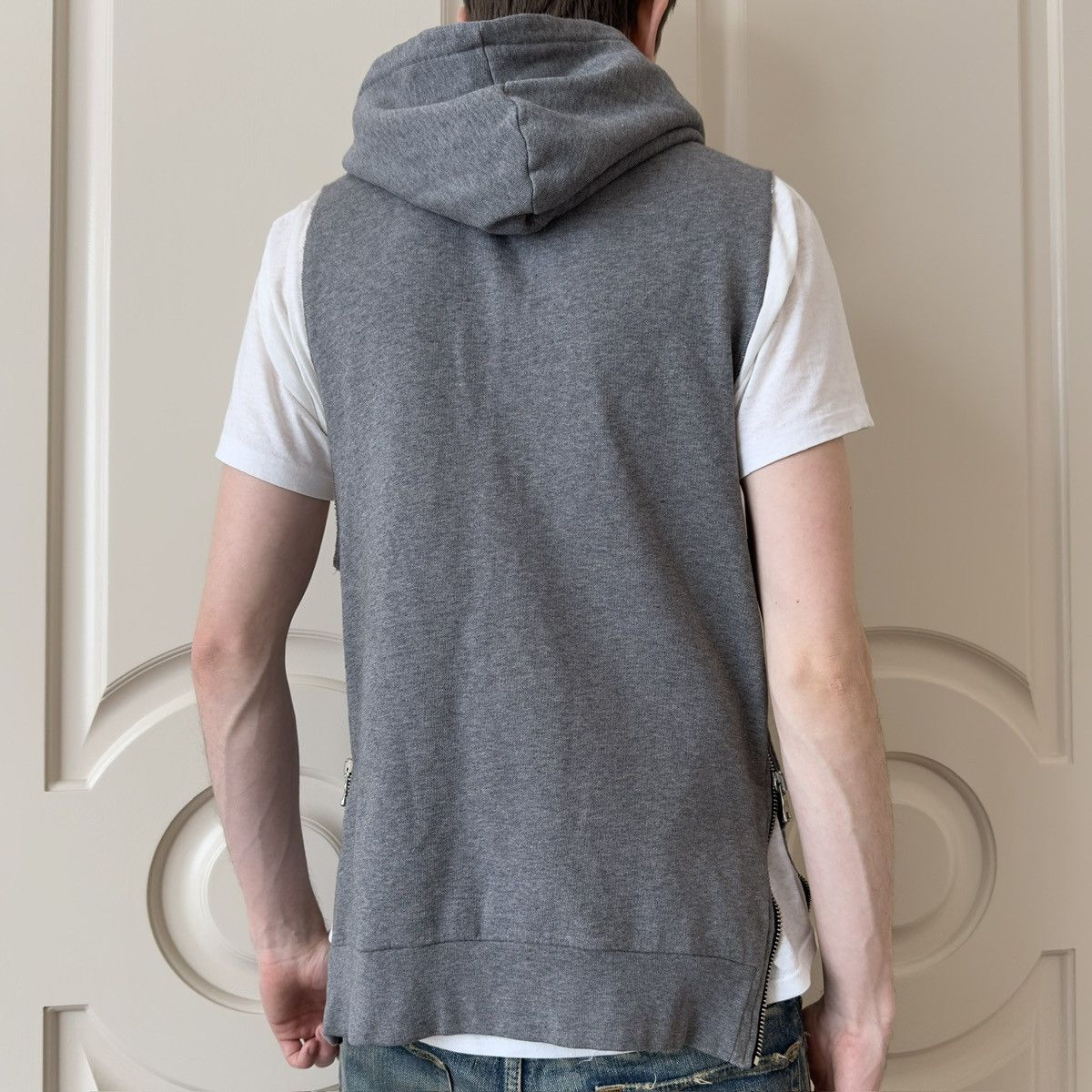 Balmain Balmain F/W 2011 Decarnin Sleeveless Hoodie Size US XS / EU 42 / 0 - 4 Thumbnail