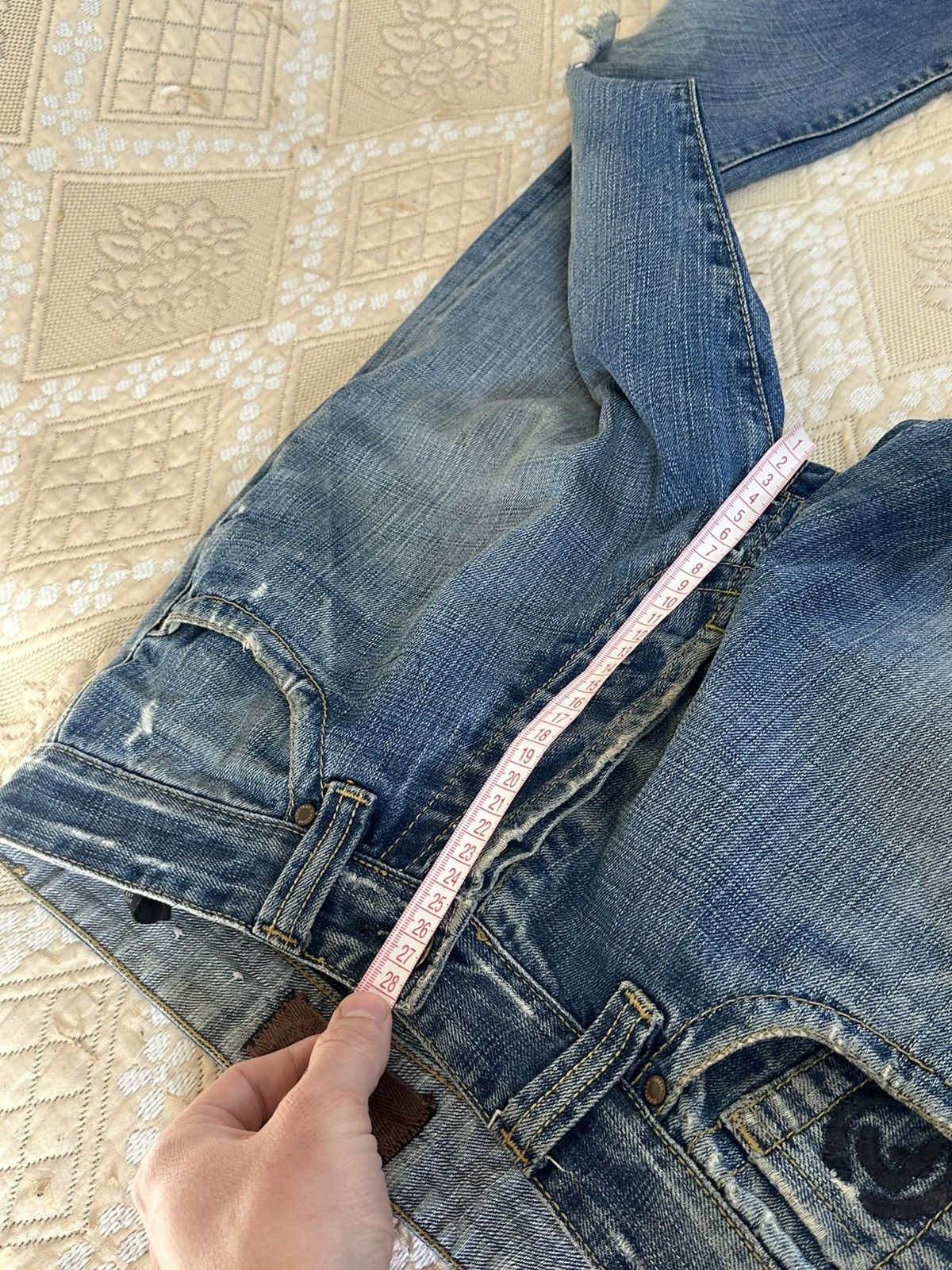 Firetrap 🔥 Vintage Firetrap Distressed Denim Japanese Baggy Jeans Y2K Size US 30 / EU 46 - 14 Thumbnail