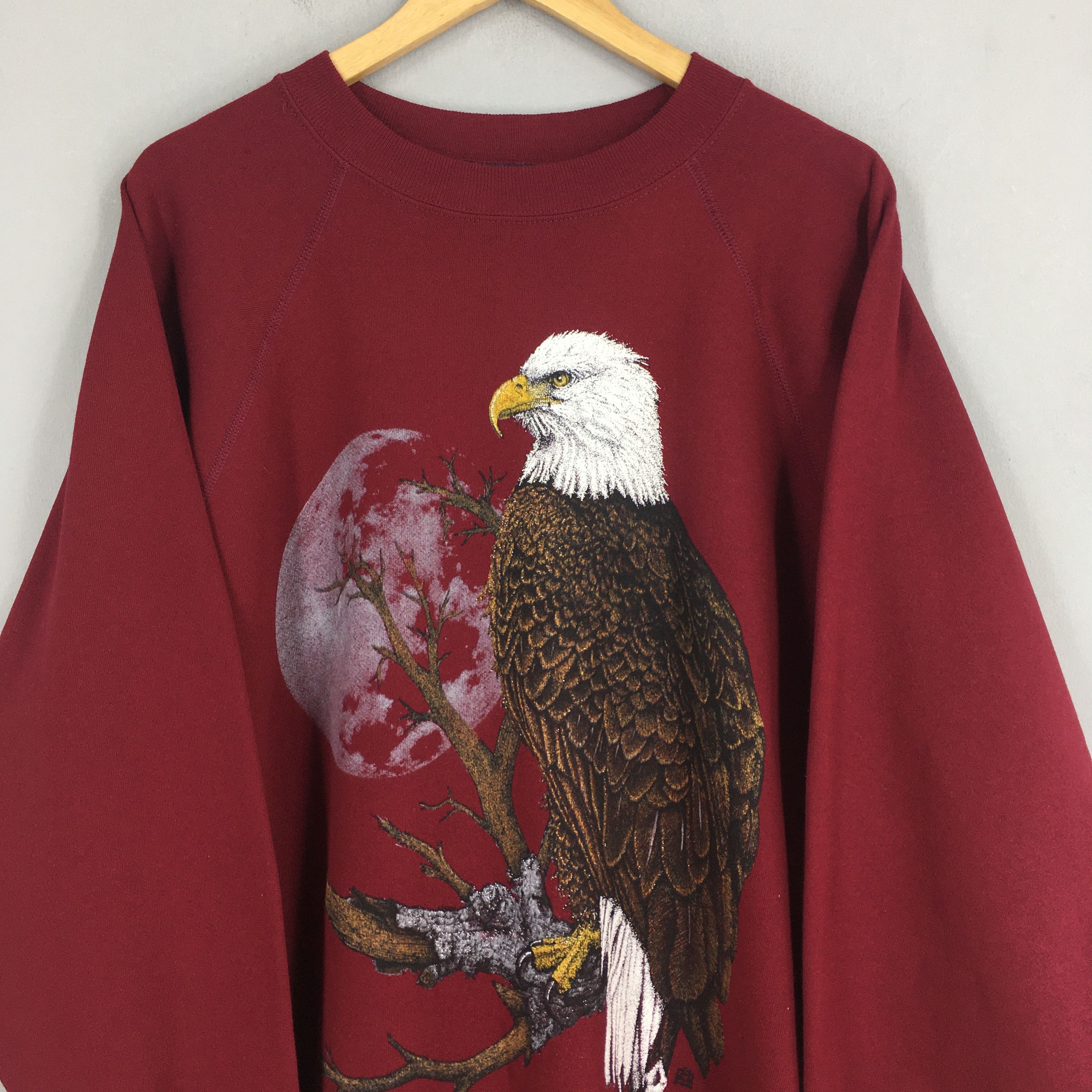Art Comes First Vintage Eagles Animal Red Sweatshirt 3XLarge Size US XXL / EU 58 / 5 - 2 Thumbnail